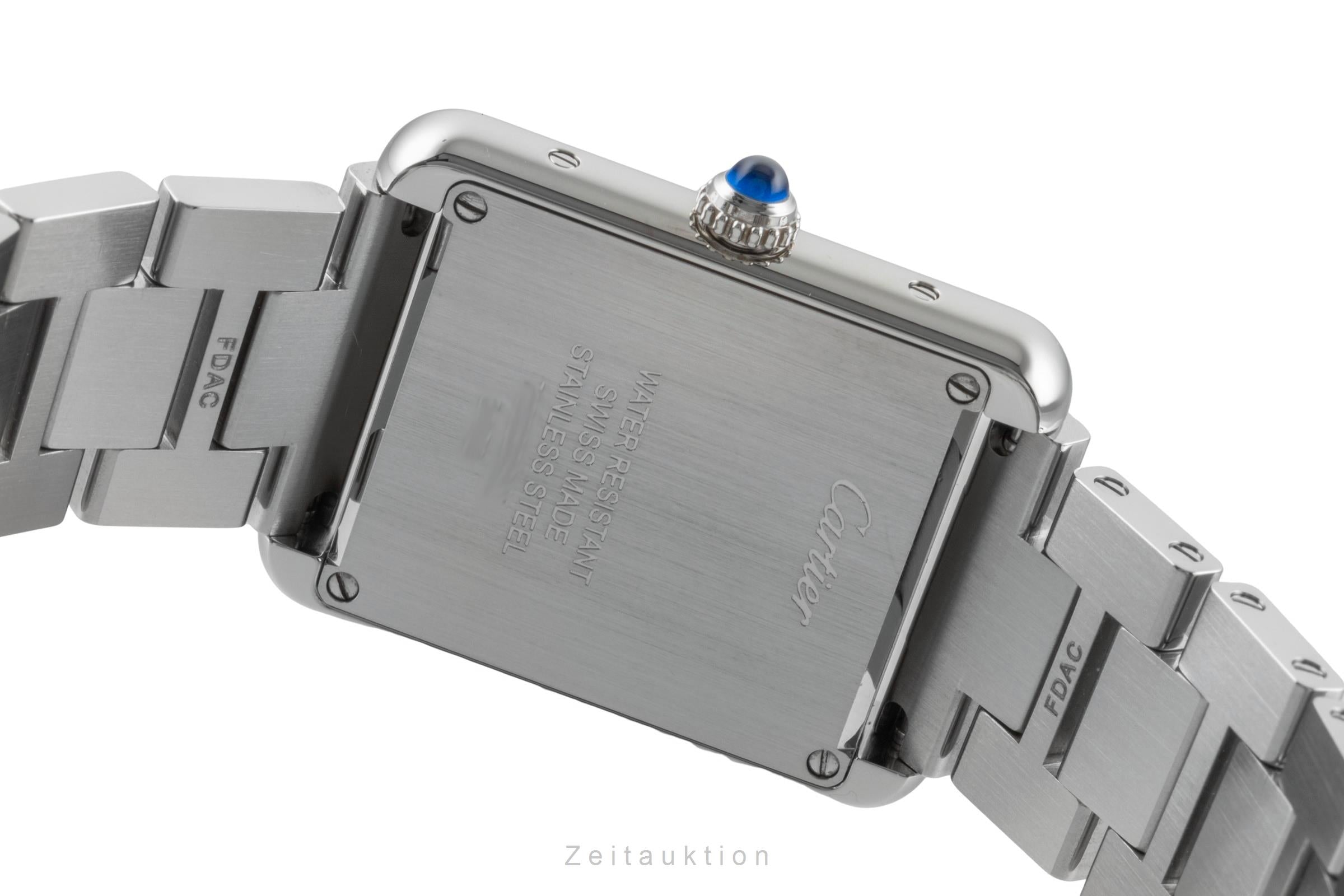 Cartier Tank Solo Edelstahl Damenuhr Saphirglas Ref. W5200013 Box & Papiere 2020 [2602295]