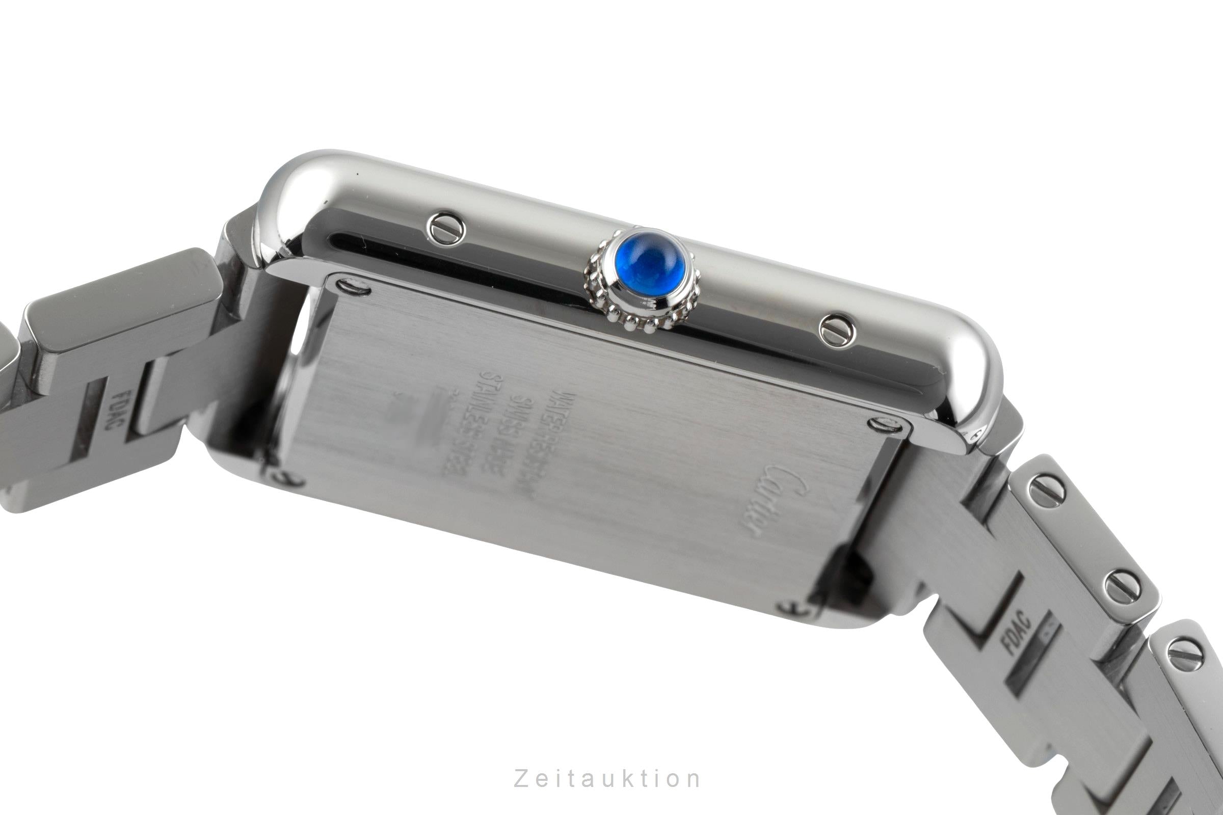 Cartier Tank Solo Edelstahl Damenuhr Saphirglas Ref. W5200013 Box & Papiere 2020 [2602295]