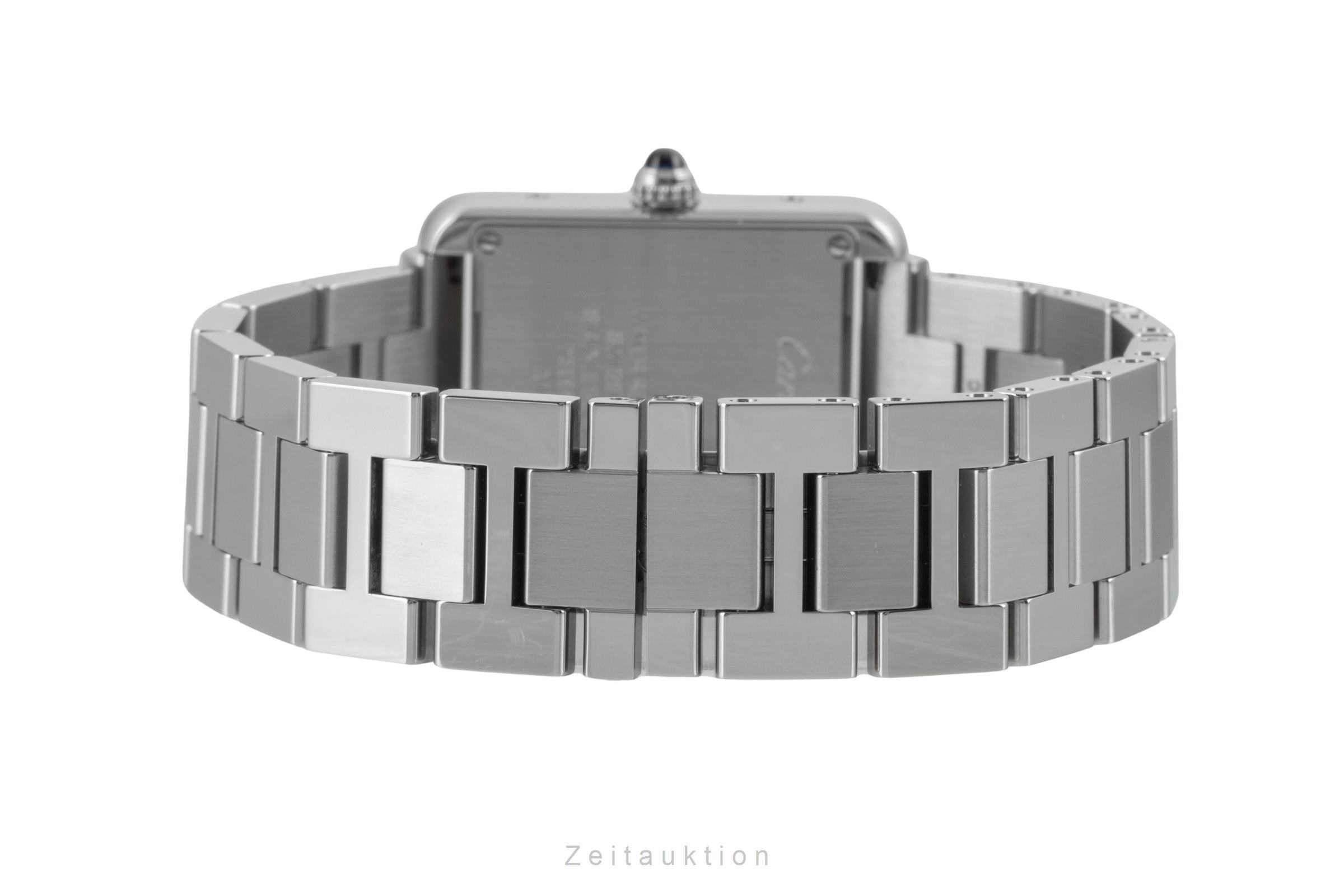 Cartier Tank Solo Edelstahl Damenuhr Saphirglas Ref. W5200013 Box & Papiere 2020 [2602295]