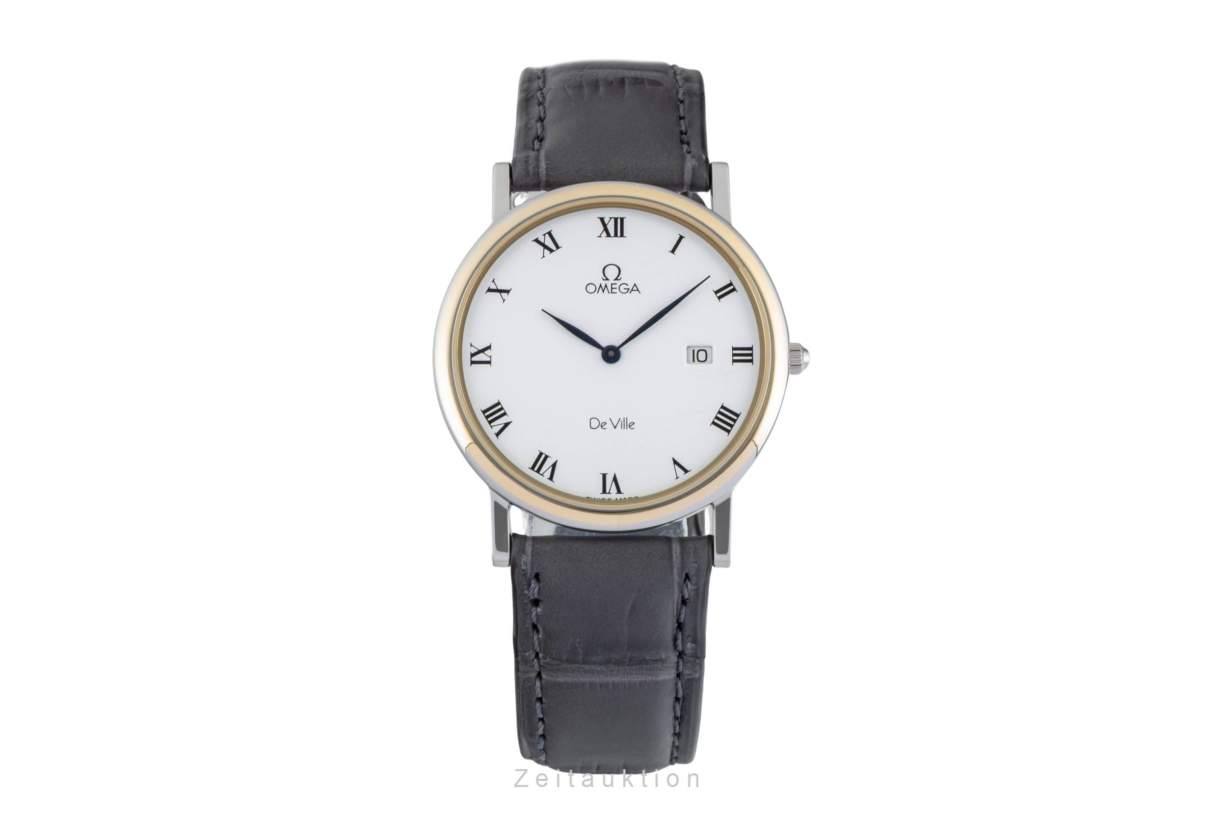 Omega De Ville gilt / steel quartz women's watch 196.2379  [2602299]