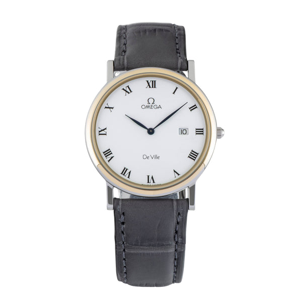 Omega De Ville gilt / steel quartz women's watch 196.2379  [2602299]