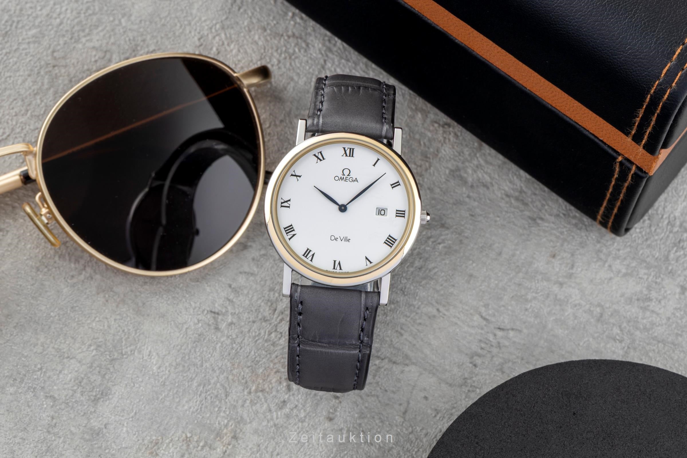 Omega De Ville gilt / steel quartz women's watch 196.2379  [2602299]