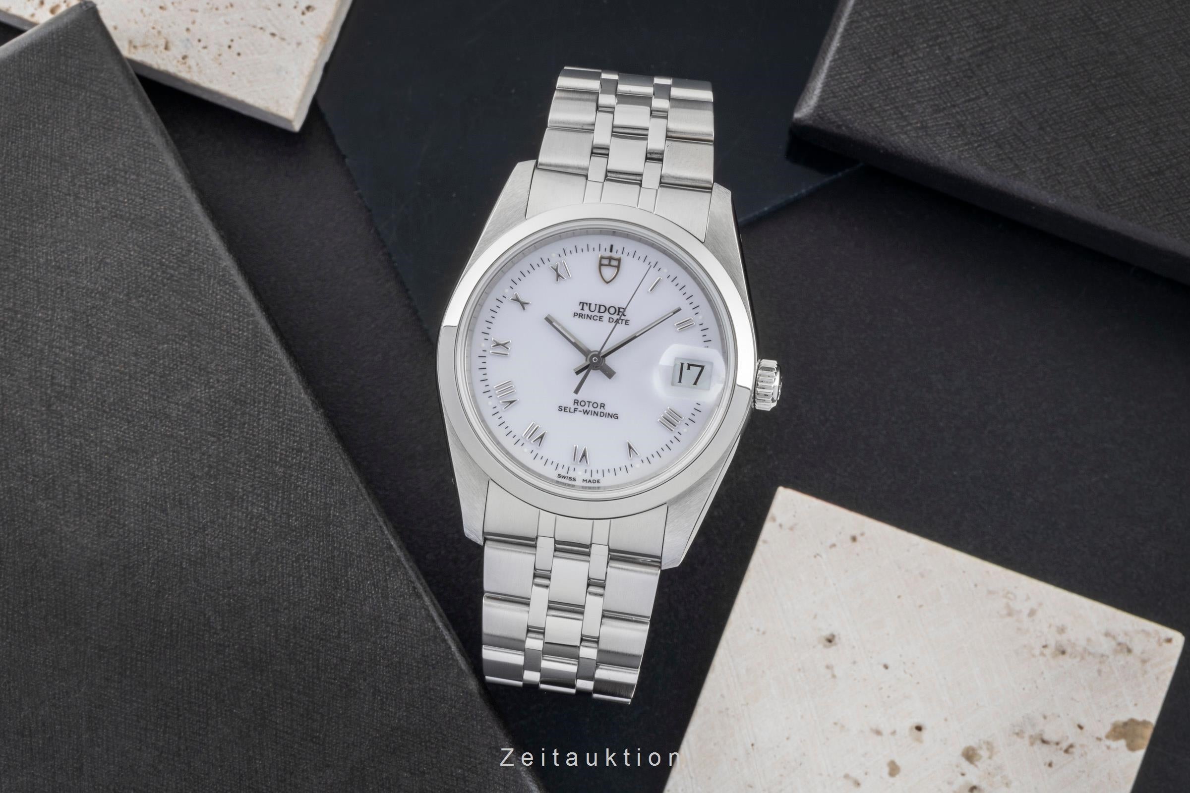 Tudor Prince Date acciaio automatismo orologio da uomo 74000N  [2602304]