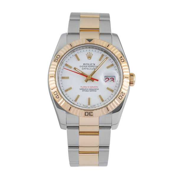 Rolex Datejust Turn-O-Graph Stahl / Gold Automatik Herrenuhr Ref. 116263 Papers [2602309]