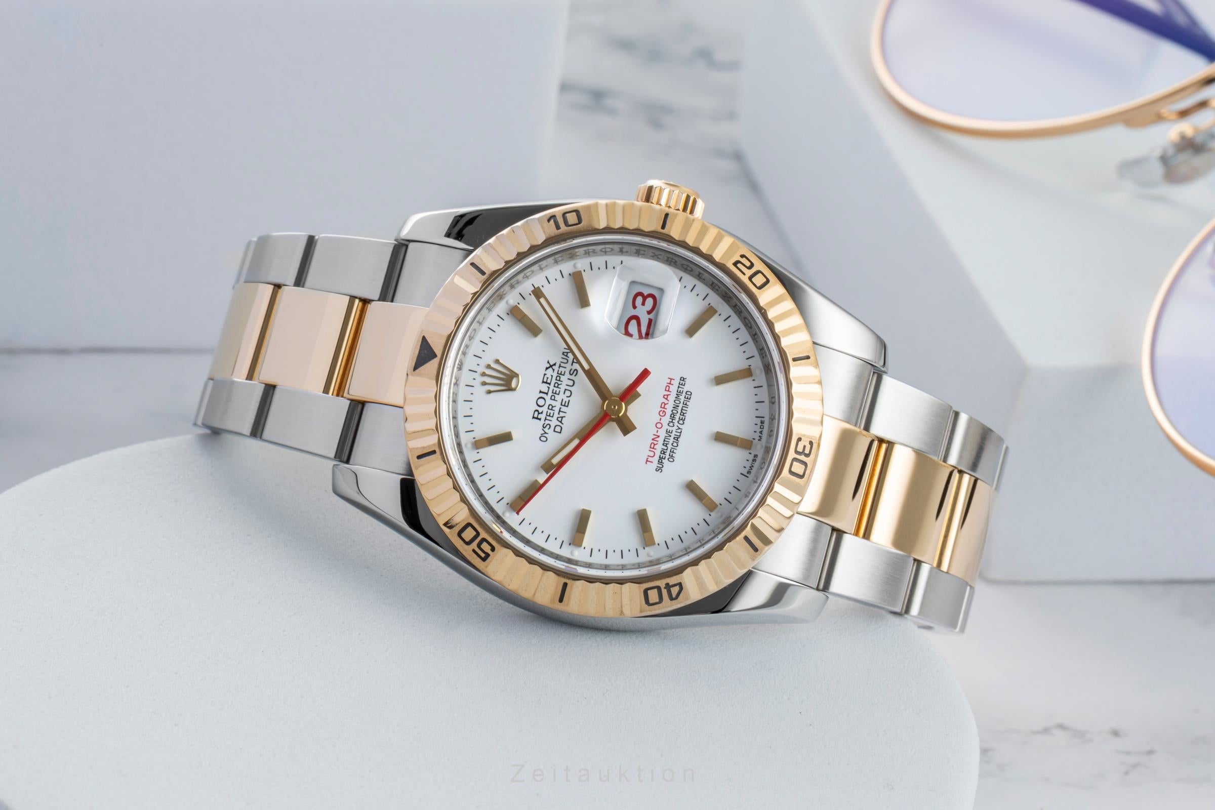 Rolex Datejust Turn-O-Graph Stahl / Gold Automatik Herrenuhr Ref. 116263 Papers [2602309]