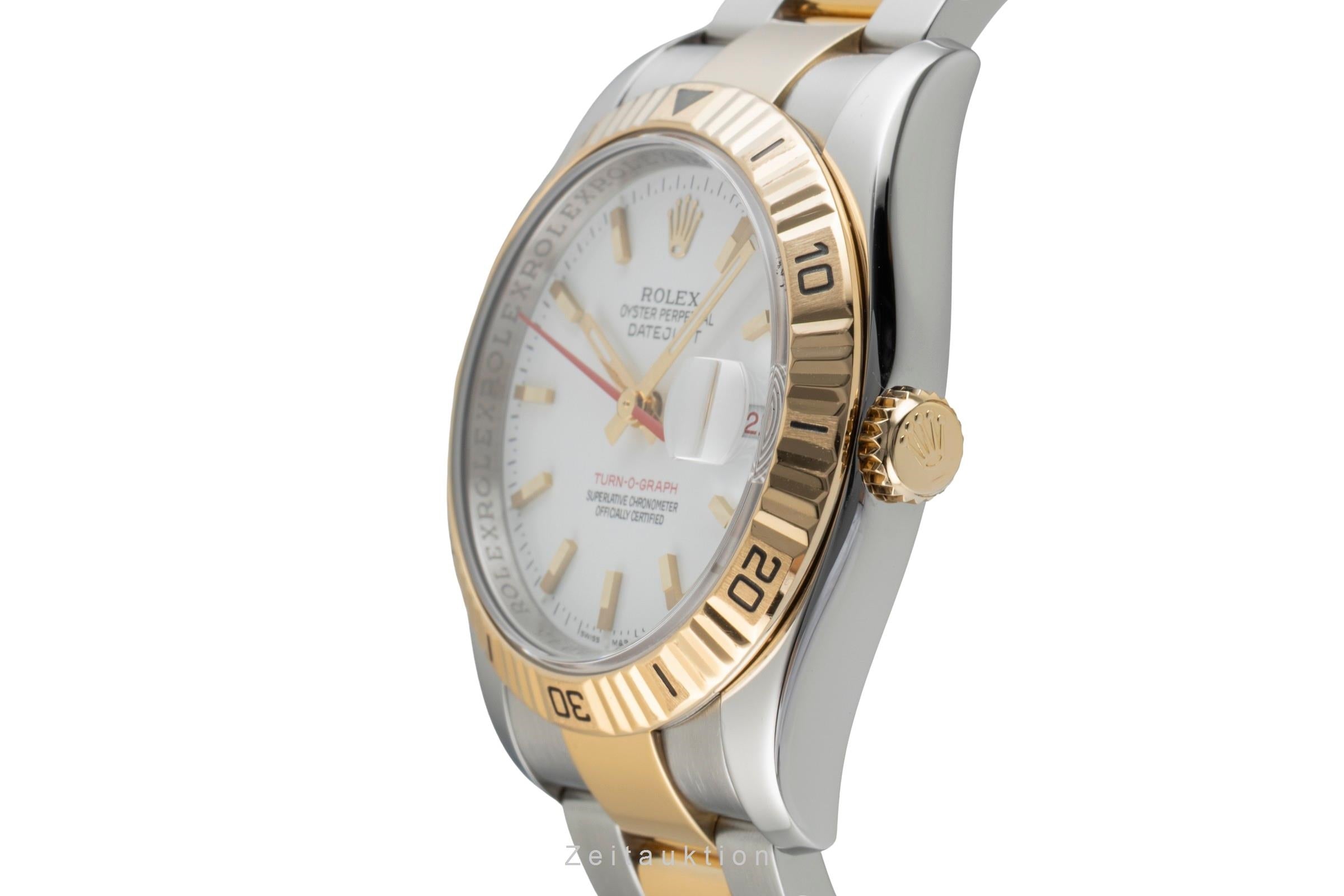 Rolex Datejust Turn-O-Graph Stahl / Gold Automatik Herrenuhr Ref. 116263 Papers [2602309]