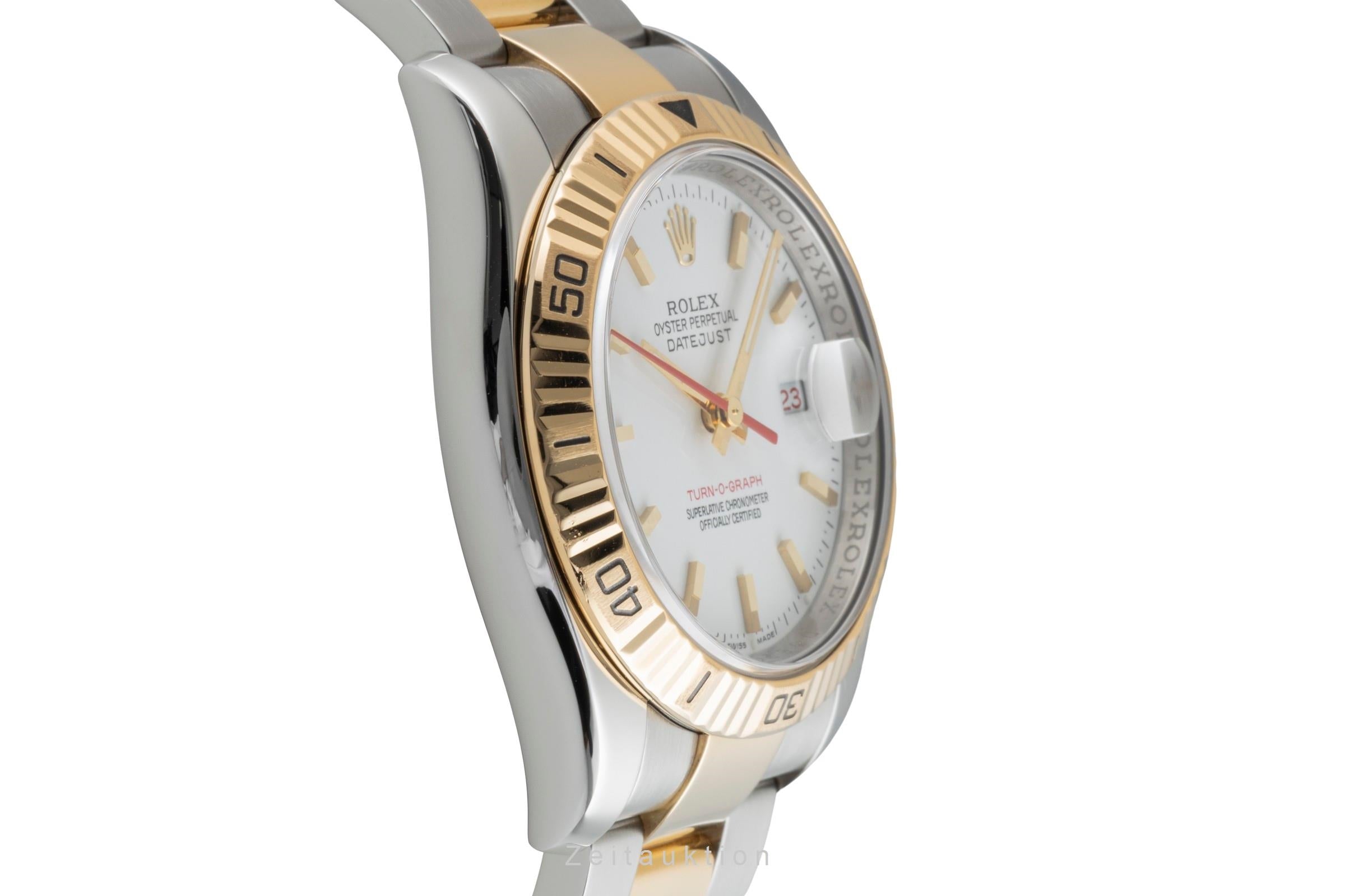 Rolex Datejust Turn-O-Graph Stahl / Gold Automatik Herrenuhr Ref. 116263 Papers [2602309]