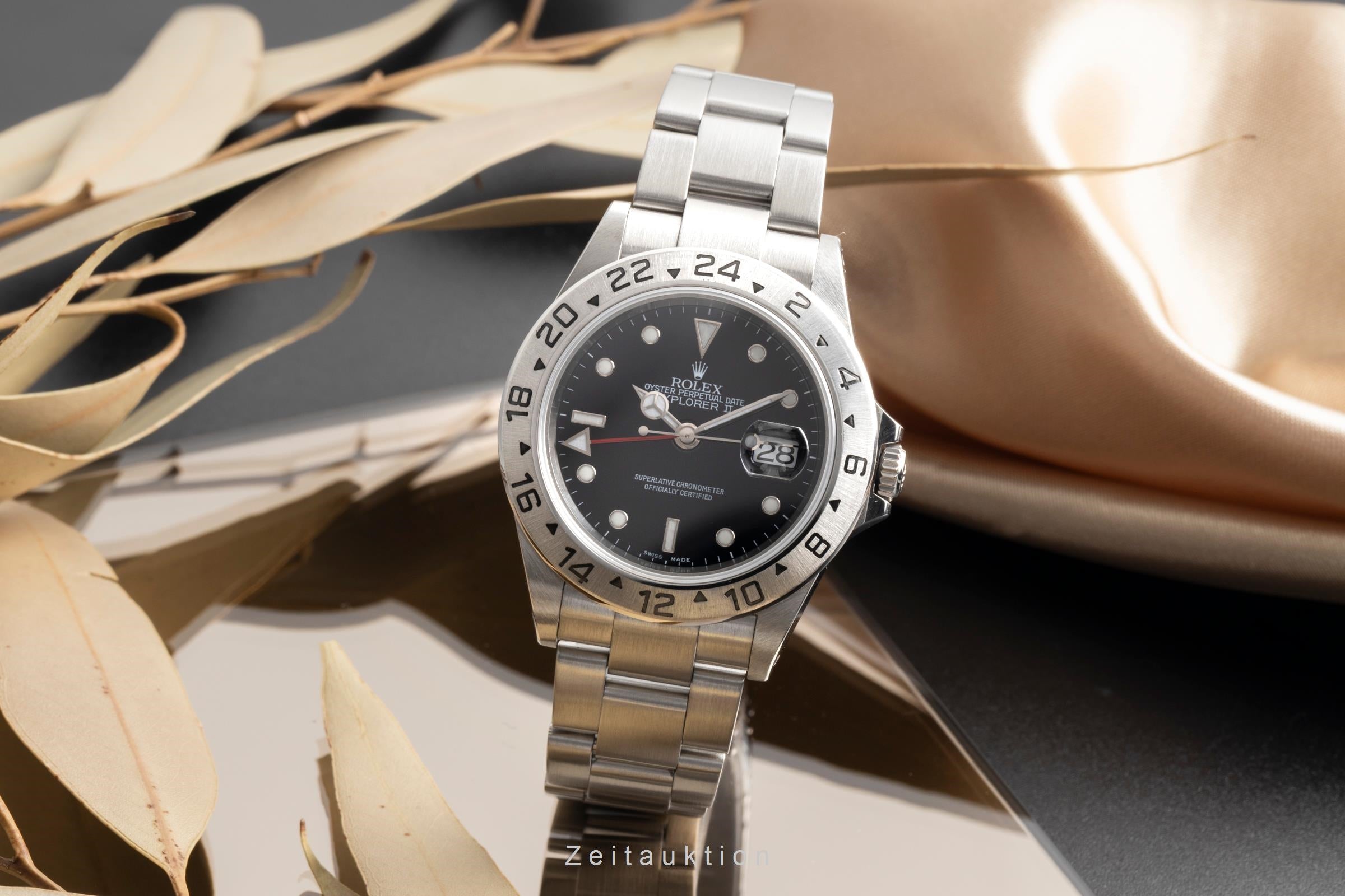 Rolex Explorer II Black Dial Edelstahl Automatik Ref. 16570 Papiere 2001 LC 110 [2602310]