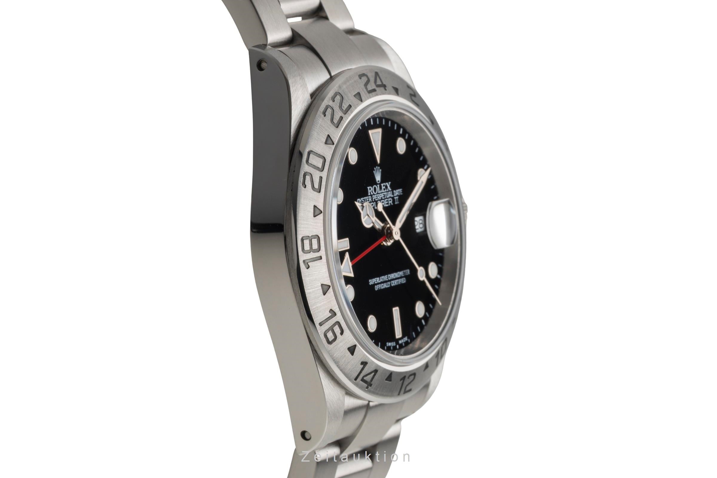 Rolex Explorer II Black Dial Edelstahl Automatik Ref. 16570 Papiere 2001 LC 110 [2602310]