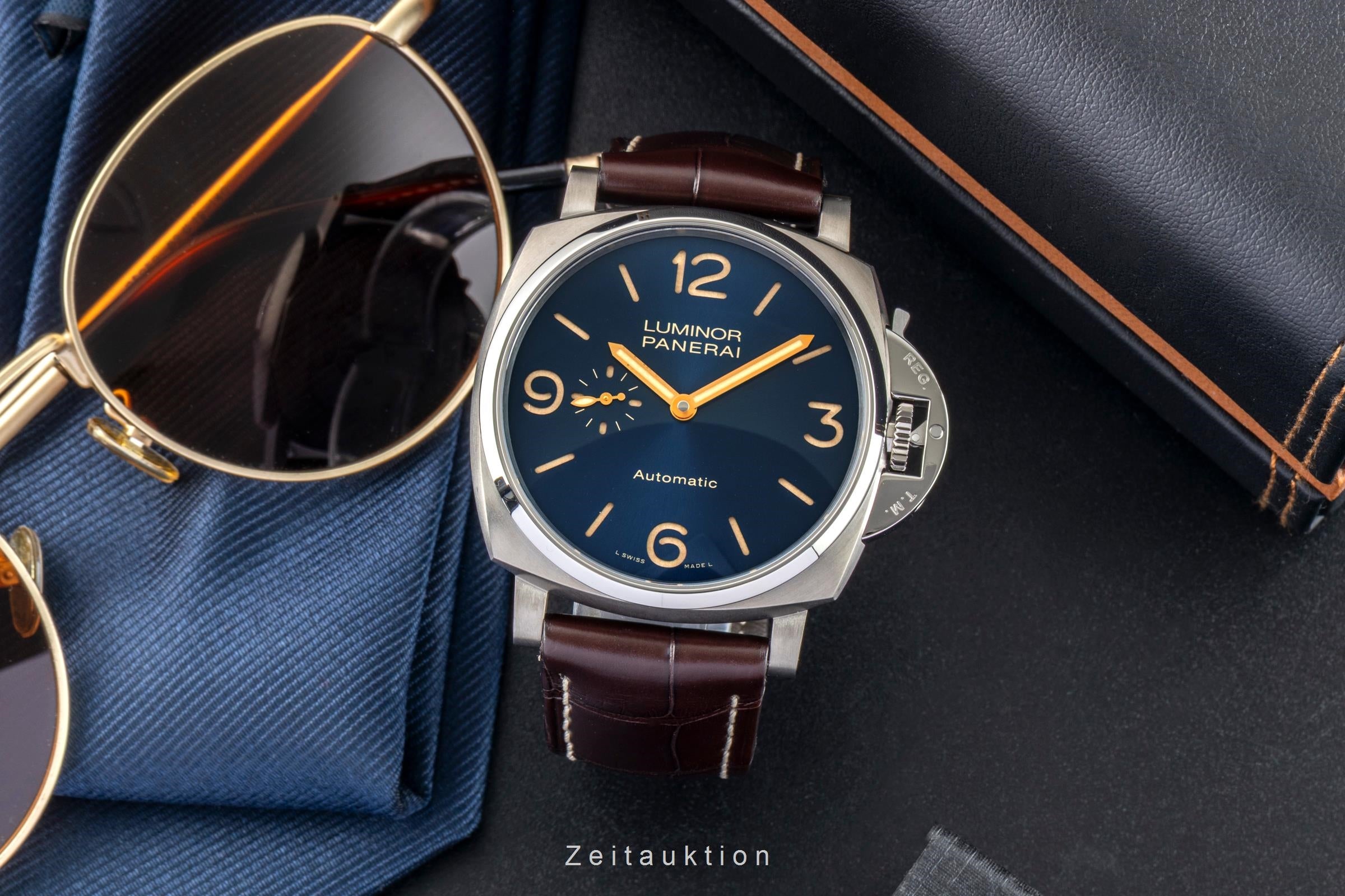Panerai Luminor Due Titan Automatik Herrenuhr Ref. PAM00729 Papiere [2602311]