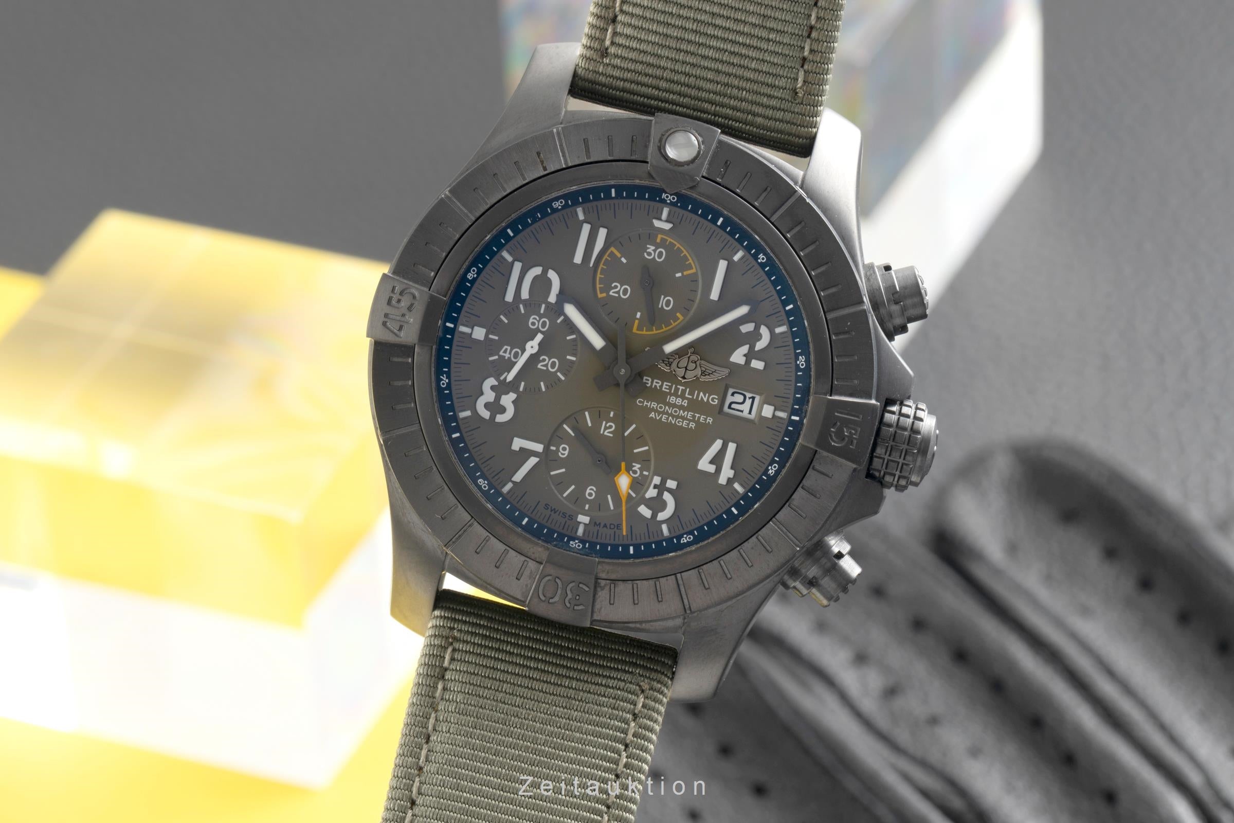 Breitling Avenger chronograph titanium automatic men's watch V13317101L1X1  [2602313]