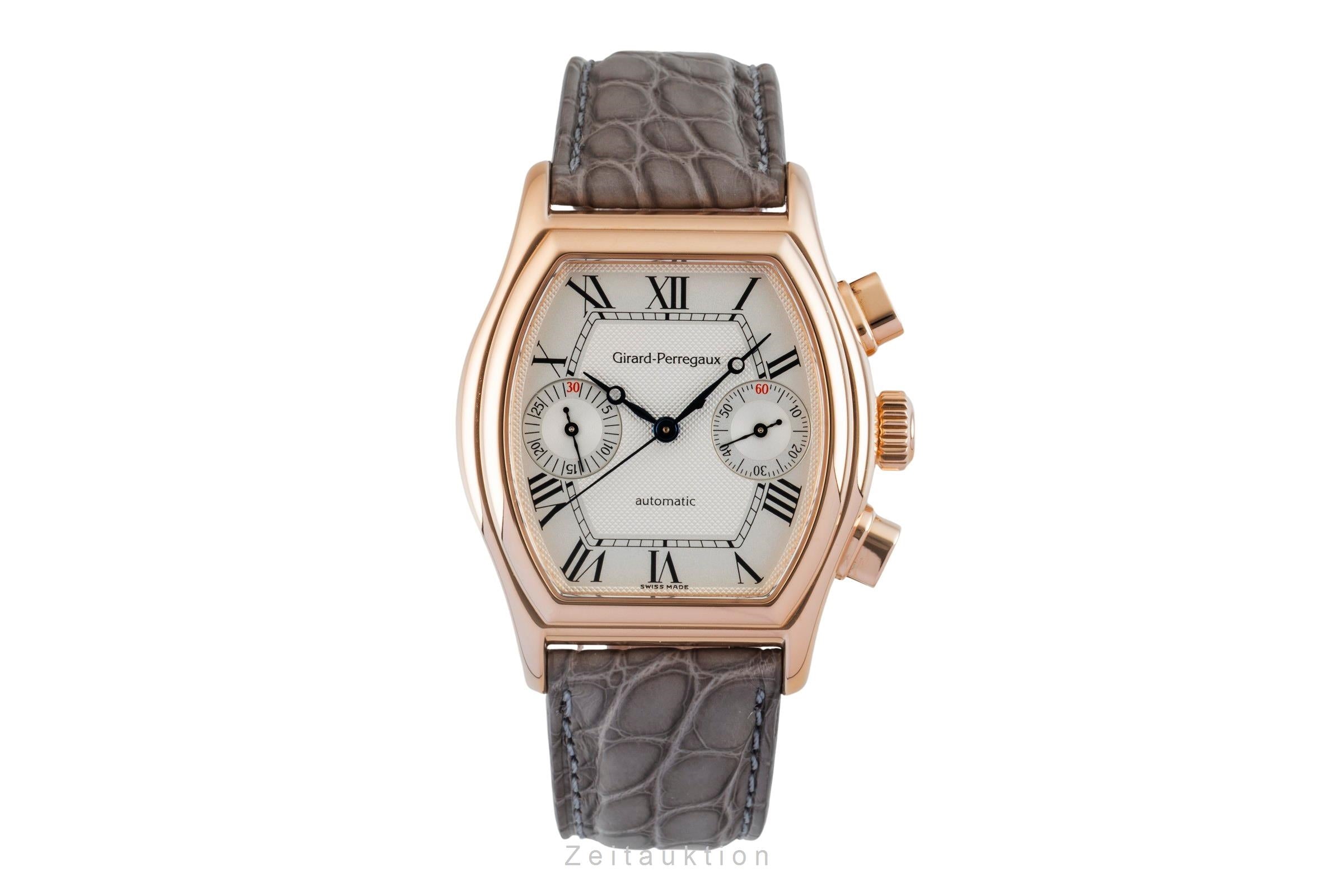 Girard Perregaux Richeville cronografo oro rosso 18 ct automatismo orologio da uomo 2750  [2602319]