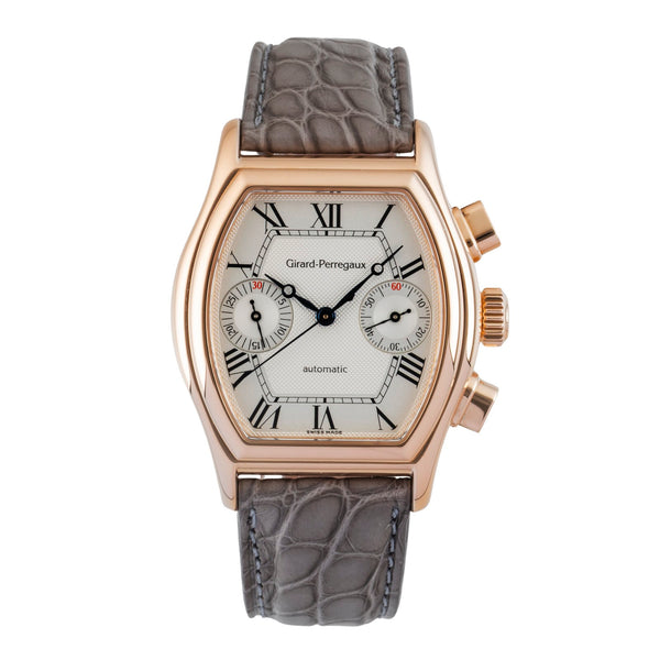 Girard Perregaux Richeville cronografo oro rosso 18 ct automatismo orologio da uomo 2750  [2602319]