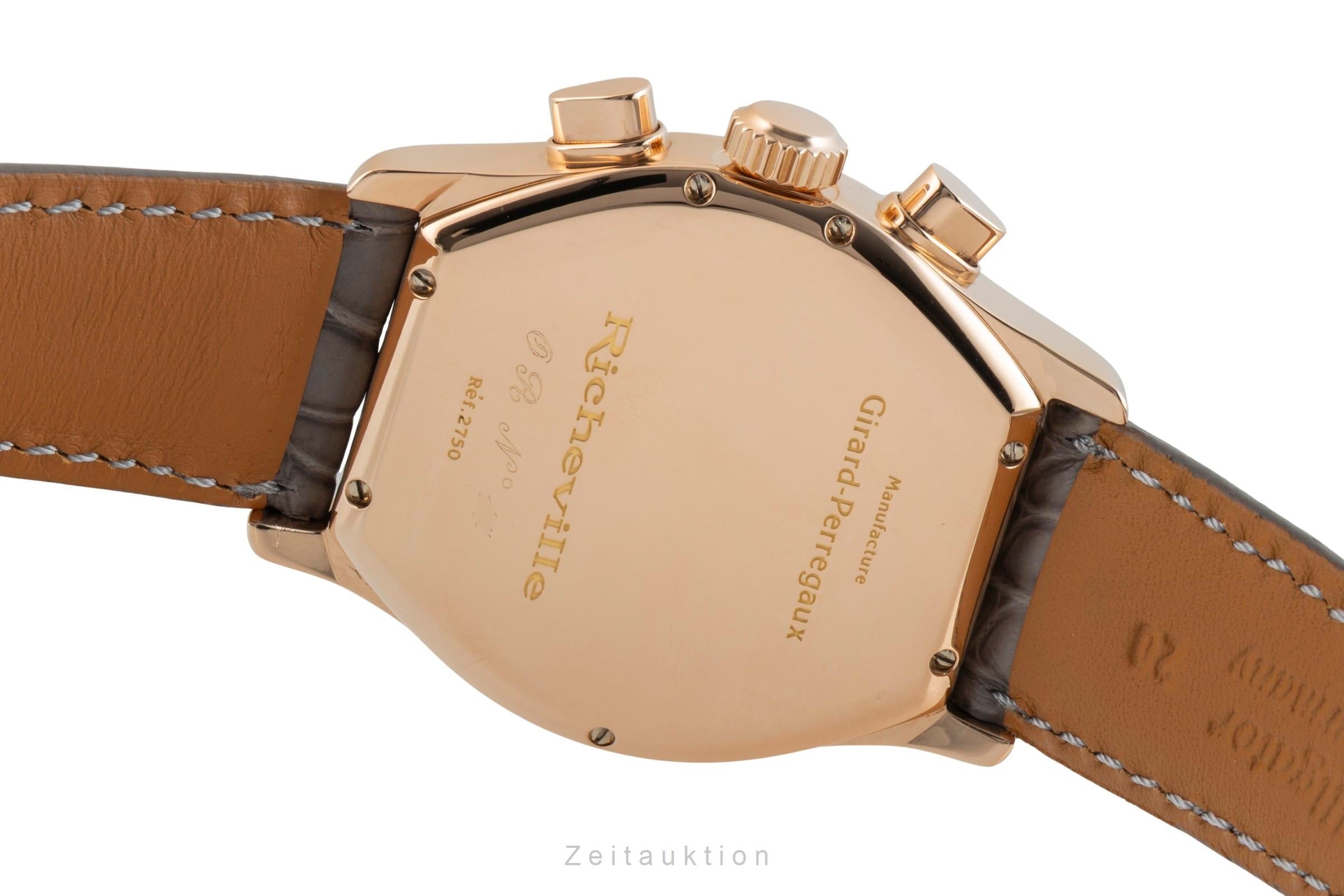 Girard Perregaux Richeville cronografo oro rosso 18 ct automatismo orologio da uomo 2750  [2602319]