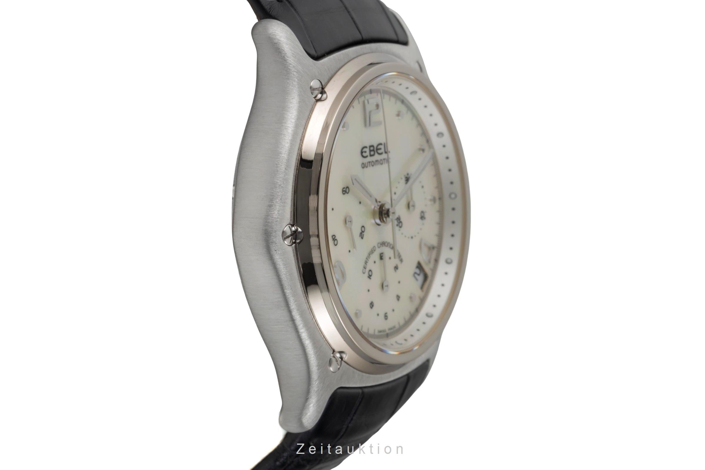 Ebel 1911 chronograph 18 ct white gold automatic men's watch E3137240 Limited  [2602322]