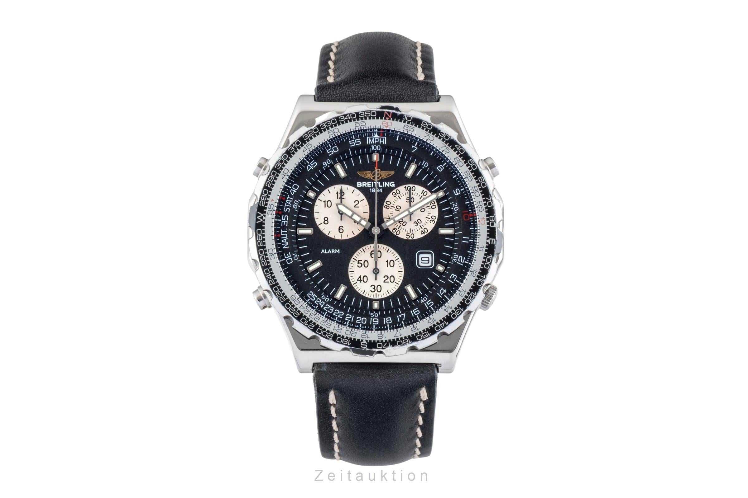 Breitling Jupiter Pilot Navitimer Edelstahl Quarz Herren Ref. 80975 Papiere 1997 [2602324]