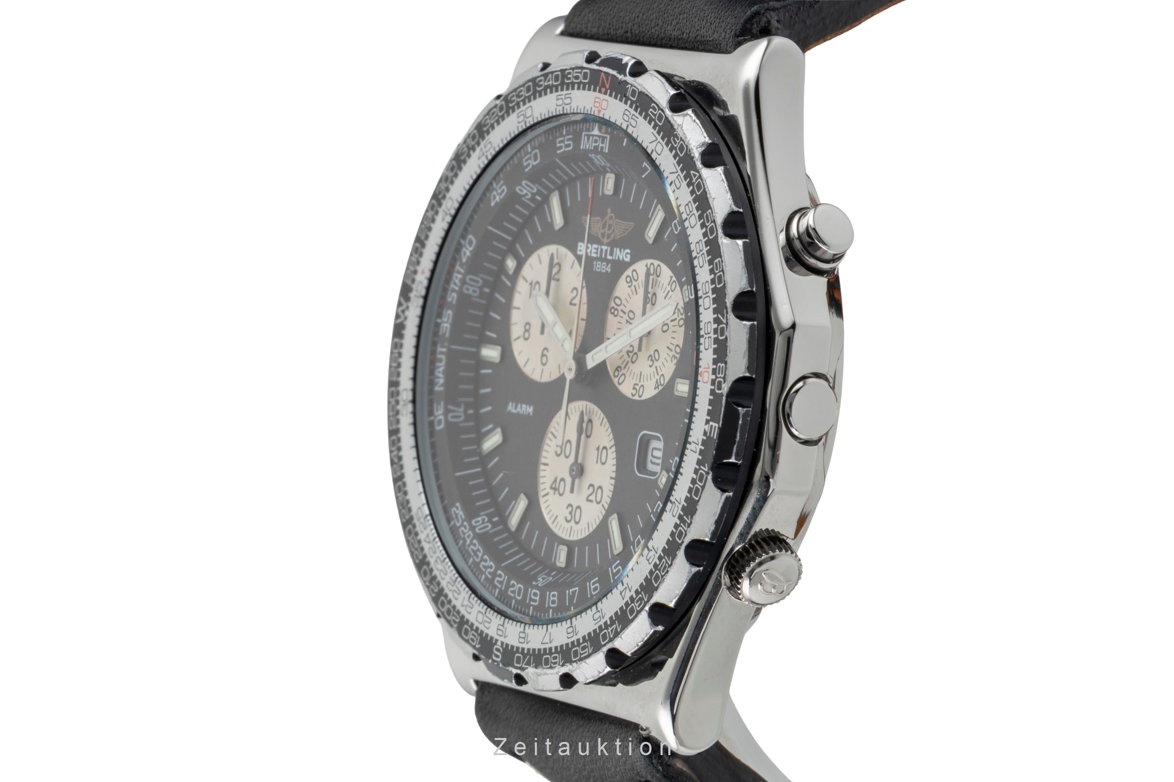 Breitling Jupiter Pilot Navitimer Edelstahl Quarz Herren Ref. 80975 Papiere 1997 [2602324]