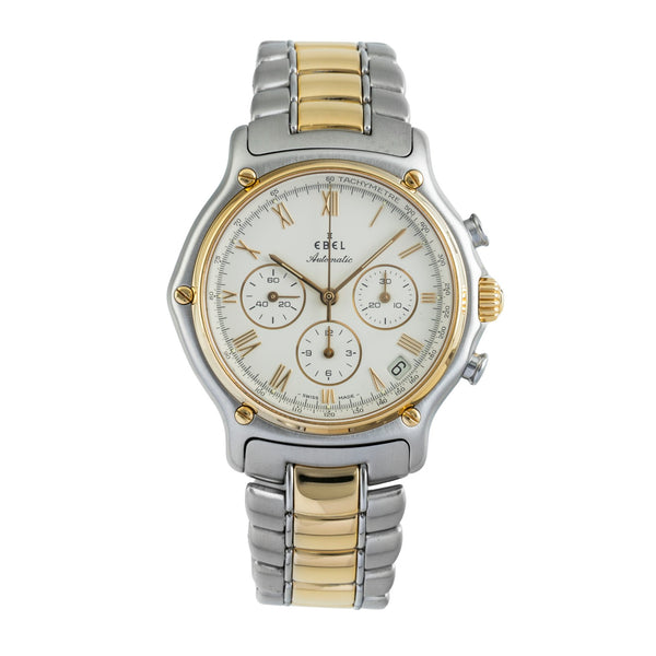 Ebel 1911 chronograph steel / gold automatic men's watch 1134901  [2602327]