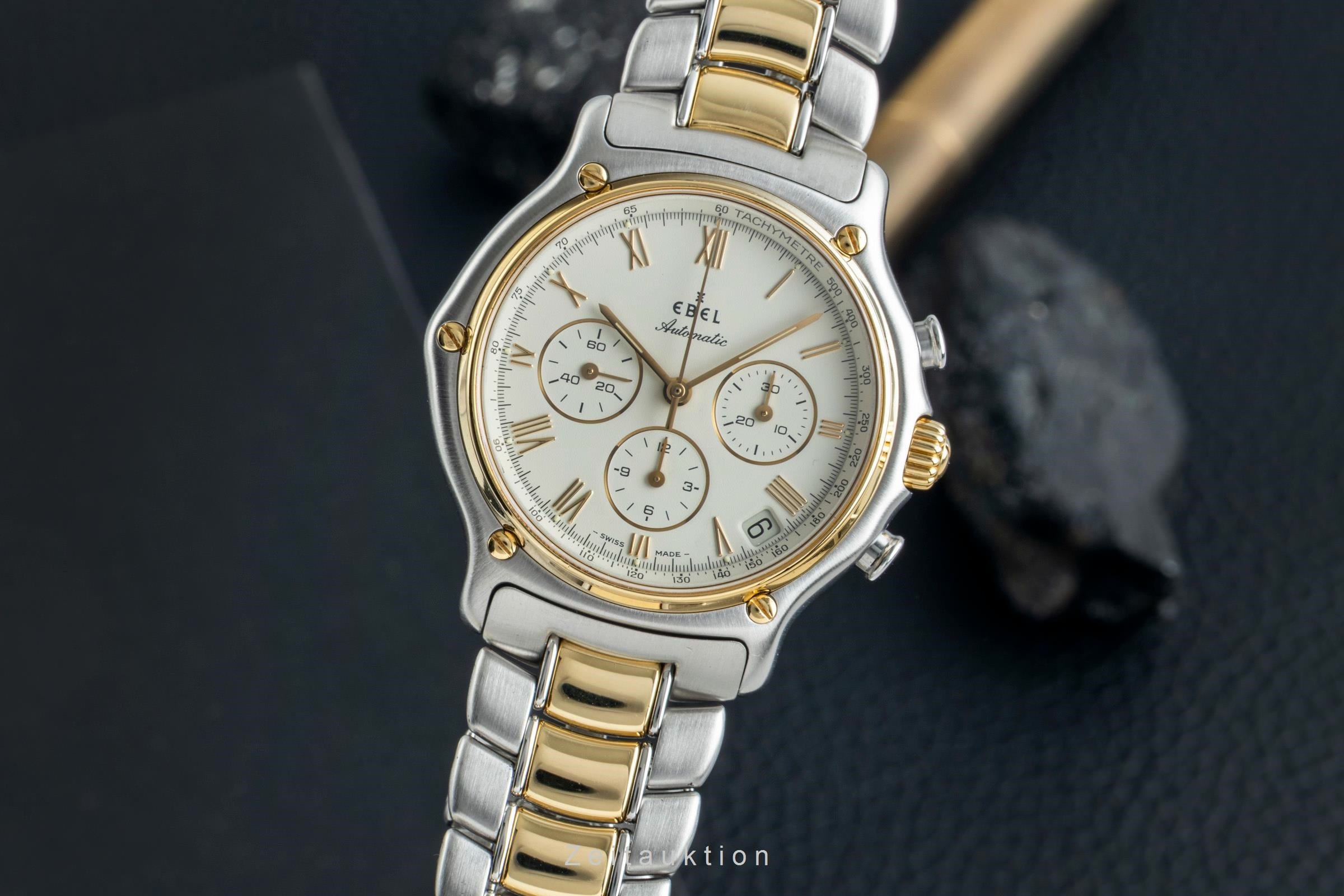 Ebel 1911 chronograph steel / gold automatic men's watch 1134901  [2602327]