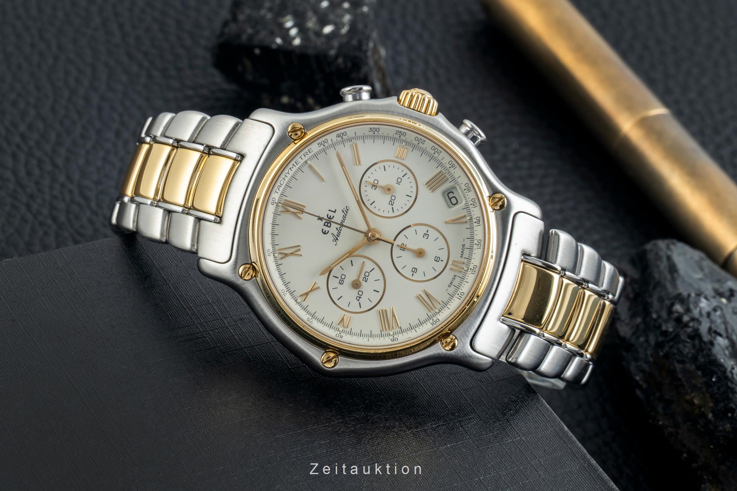 Ebel 1911 chronograph steel / gold automatic men's watch 1134901  [2602327]