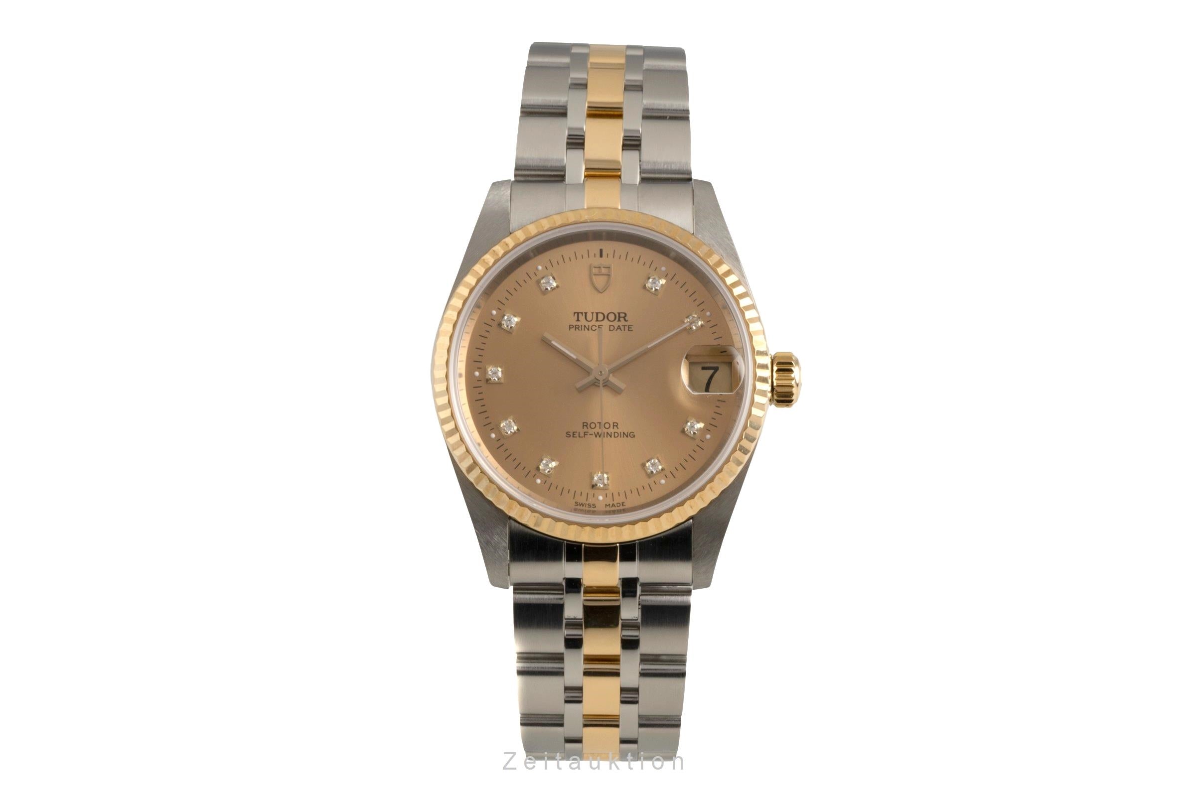 Tudor Prince Date acier / or  automatique unisexe 72033  [2602329]
