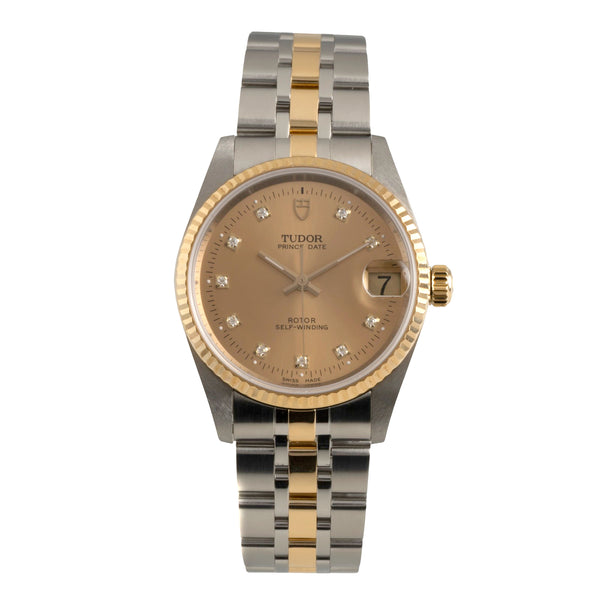 Tudor Prince Date acier / or  automatique unisexe 72033  [2602329]
