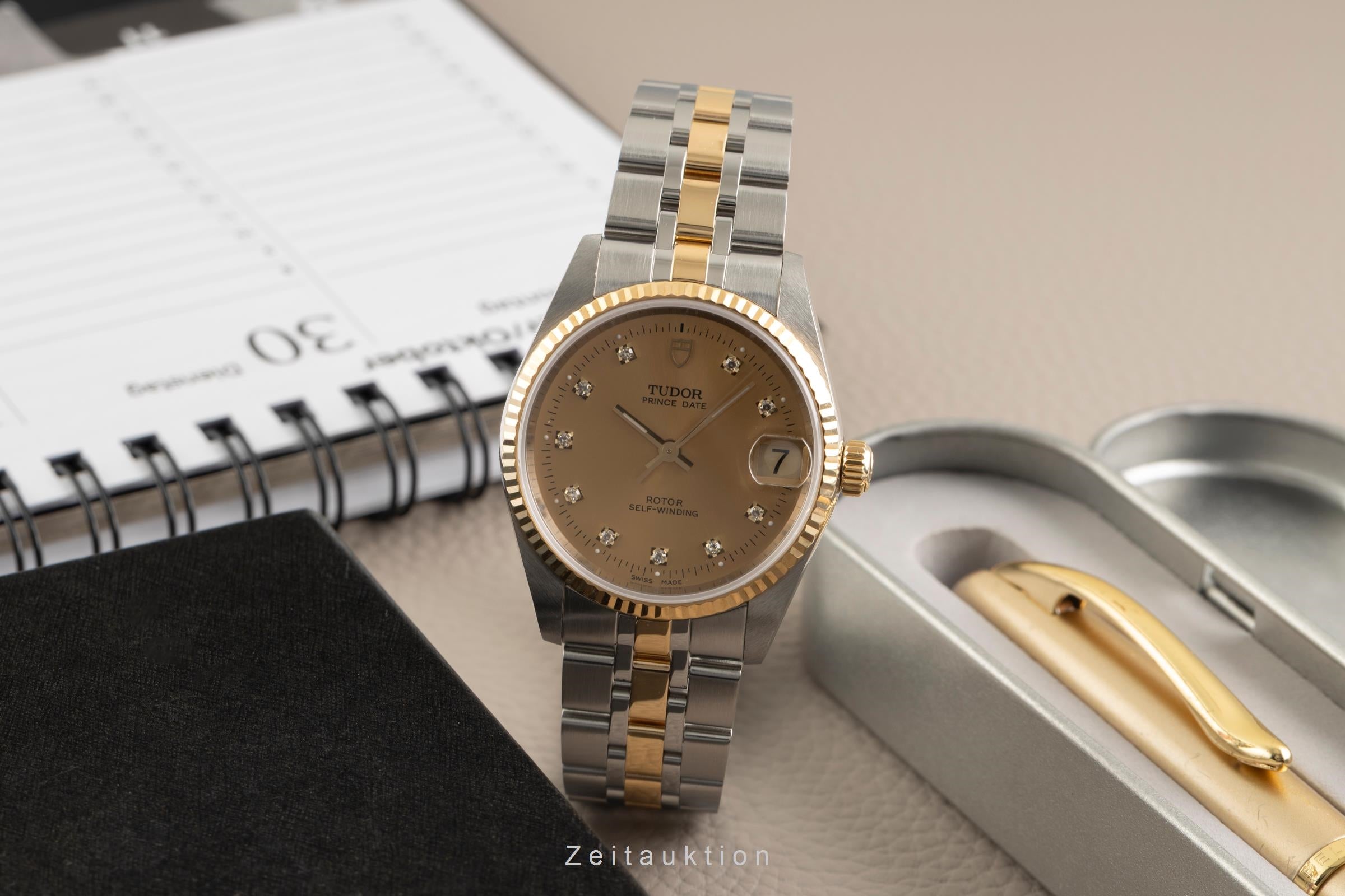 Tudor Prince Date acier / or  automatique unisexe 72033  [2602329]