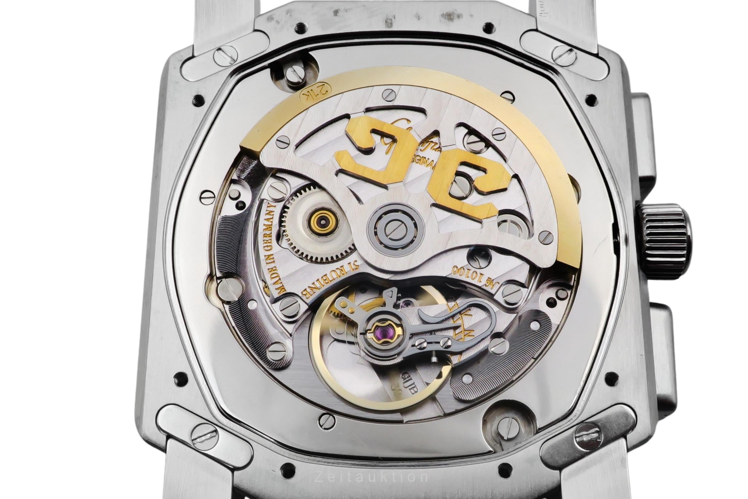 Glashütte Senator cronografo acciaio automatismo orologio da uomo 1-39-31-06-04-04  [2602330]