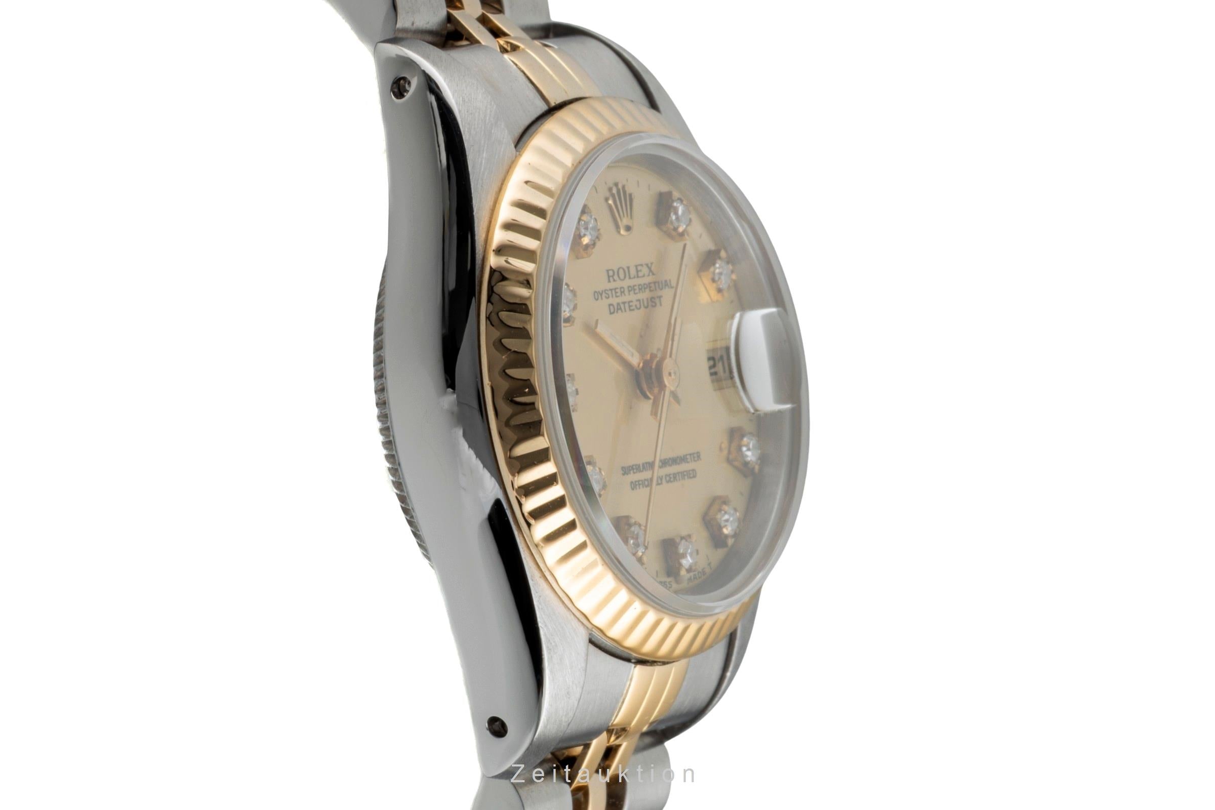 Rolex Lady Datejust 26 Stahl Gold Diamond Dial Damenuhr Ref. 69173 Papiere 1986 [2602335]