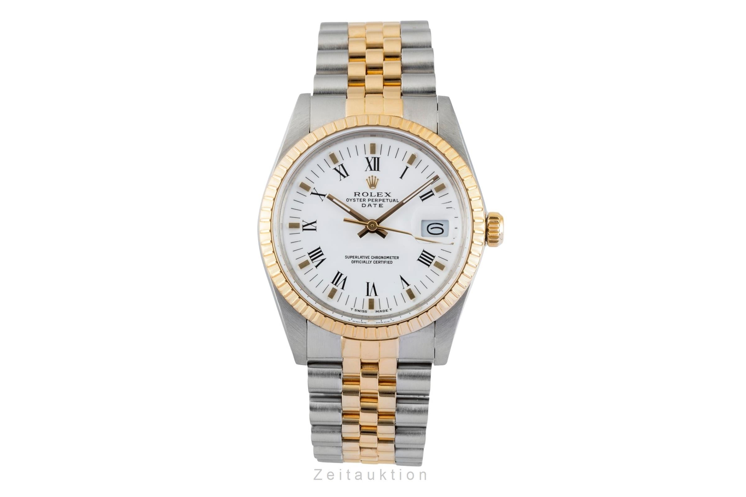 Rolex Date acier / or  automatique montre pour hommes 15053  [2602336]
