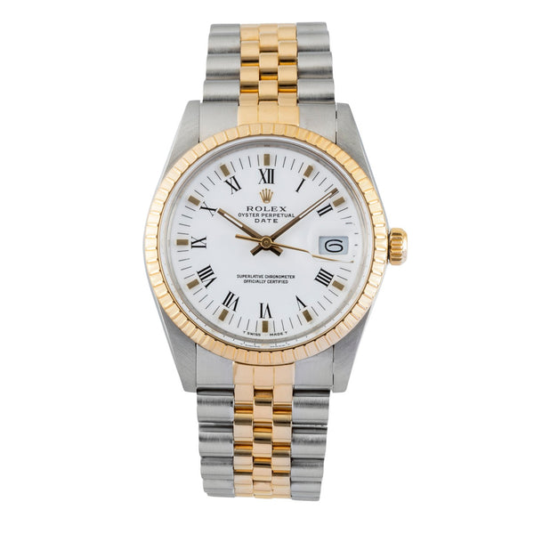 Rolex Date acier / or  automatique montre pour hommes 15053  [2602336]