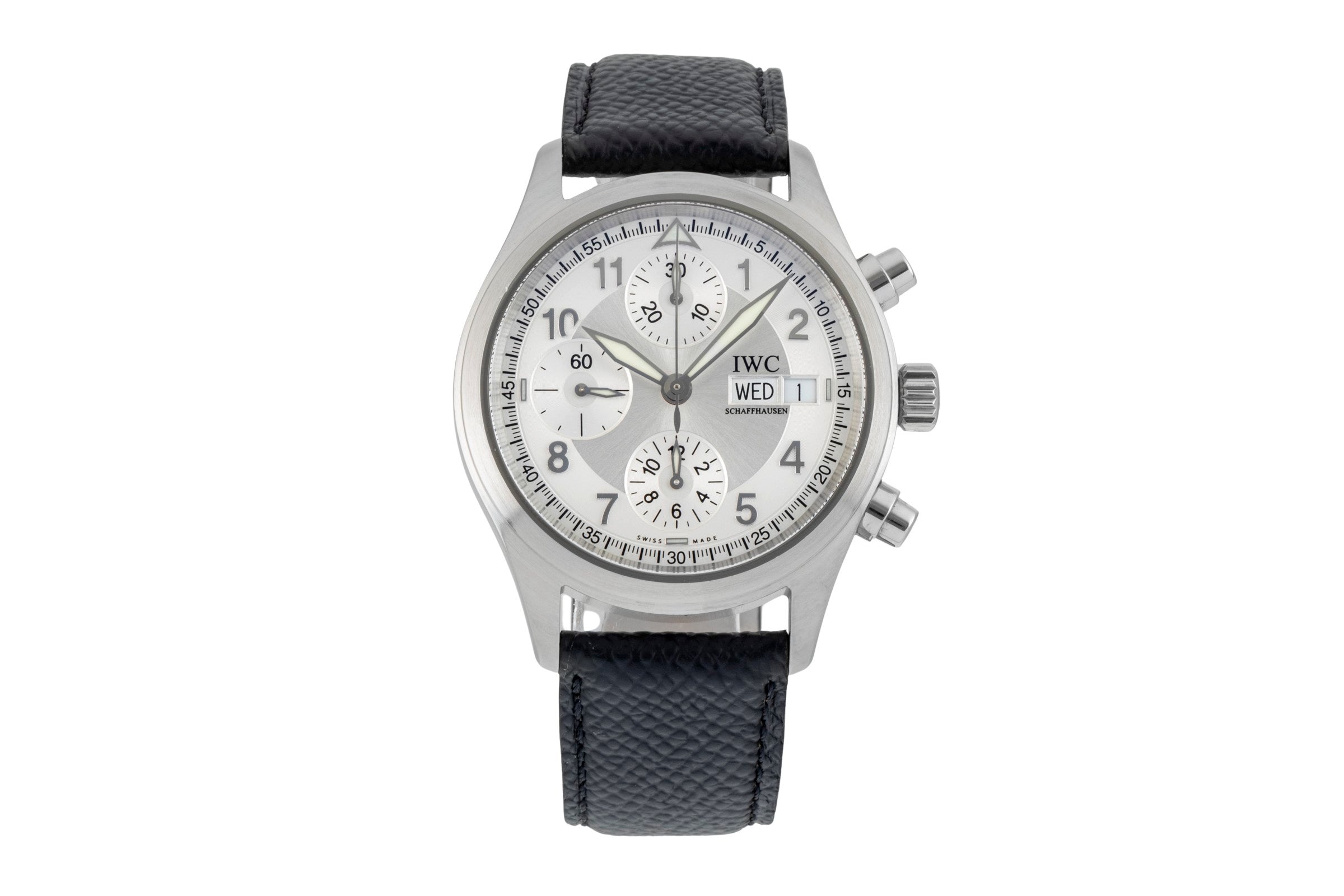 IWC Fliegerchronograph Spitfire Day-Date Stahl Automatik Herrenuhr Ref. IW370628 [2602340]