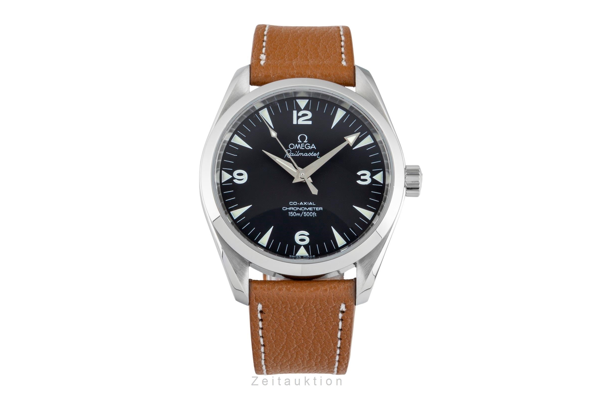 Omega Railmaster acero automático reloj para caballeros 2803.52.37  [2602341]