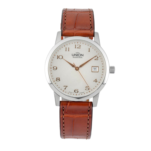 Union Glashütte Diplomat steel automatic men's watch 26.11.16.02.10  [2602343]
