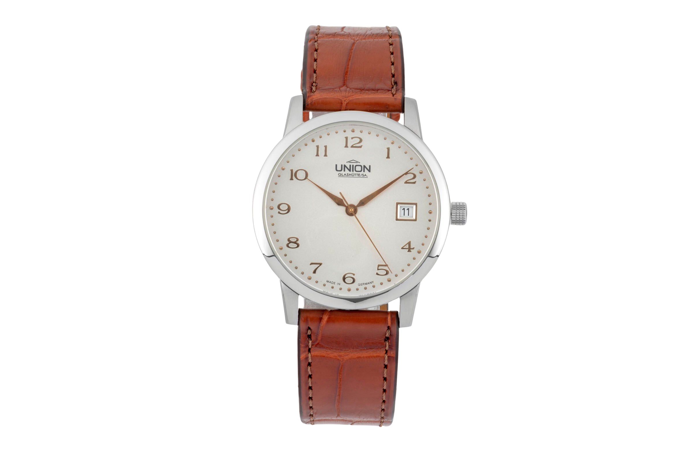 Union Glashütte Diplomat steel automatic men's watch 26.11.16.02.10  [2602343]