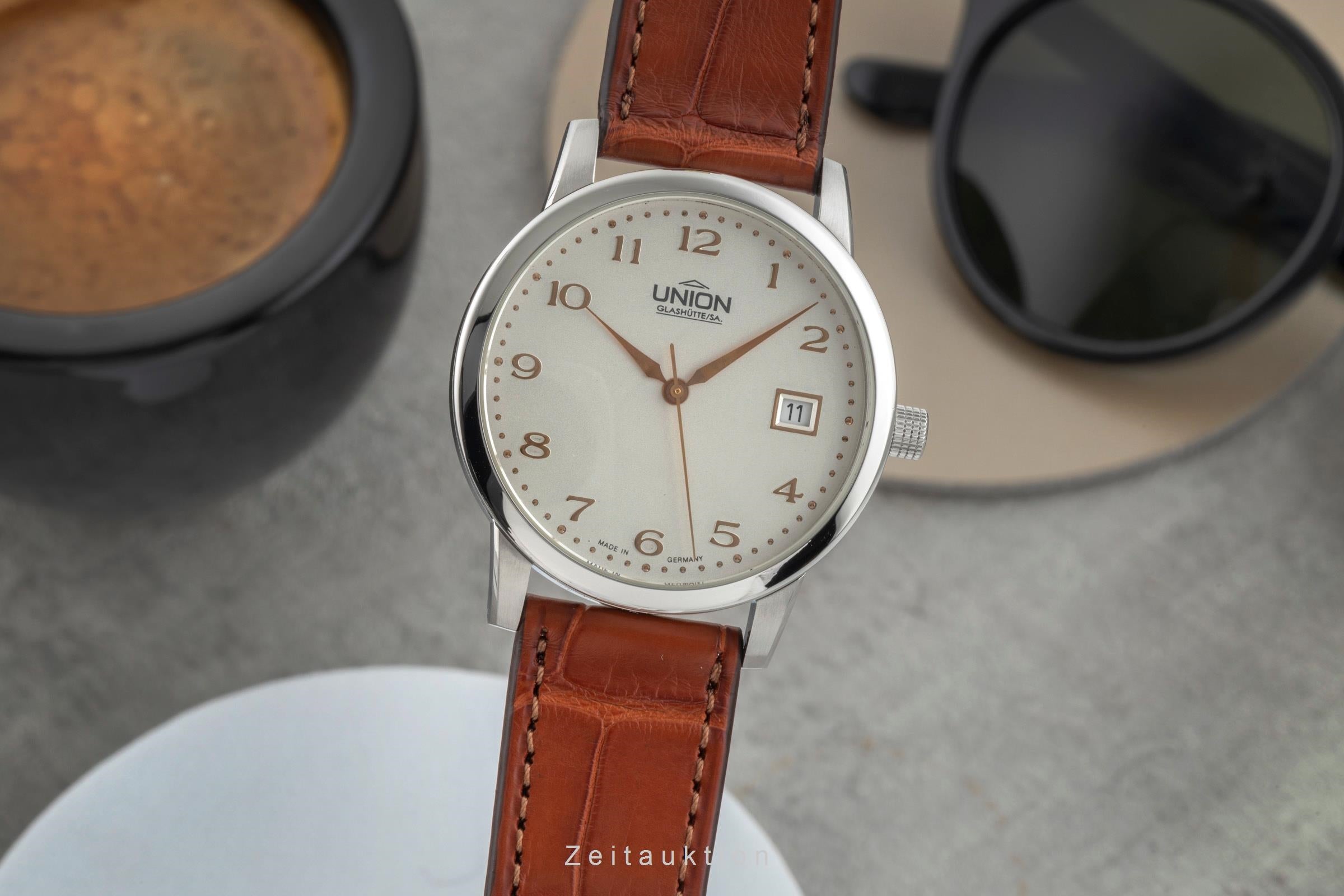 Union Glashütte Diplomat steel automatic men's watch 26.11.16.02.10  [2602343]
