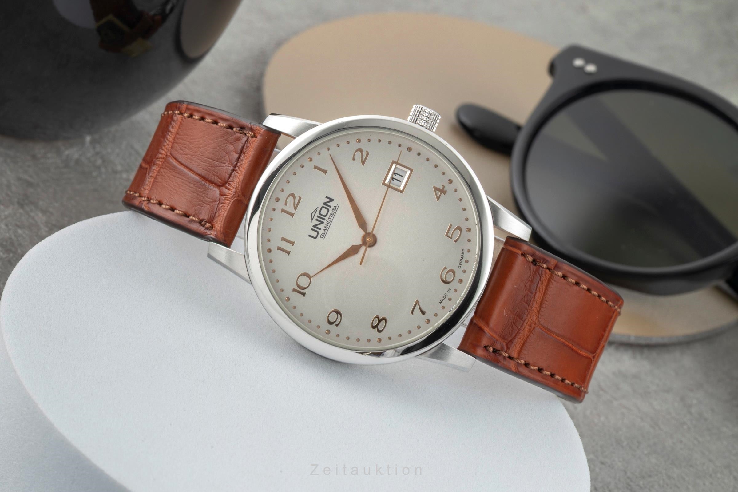 Union Glashütte Diplomat steel automatic men's watch 26.11.16.02.10  [2602343]