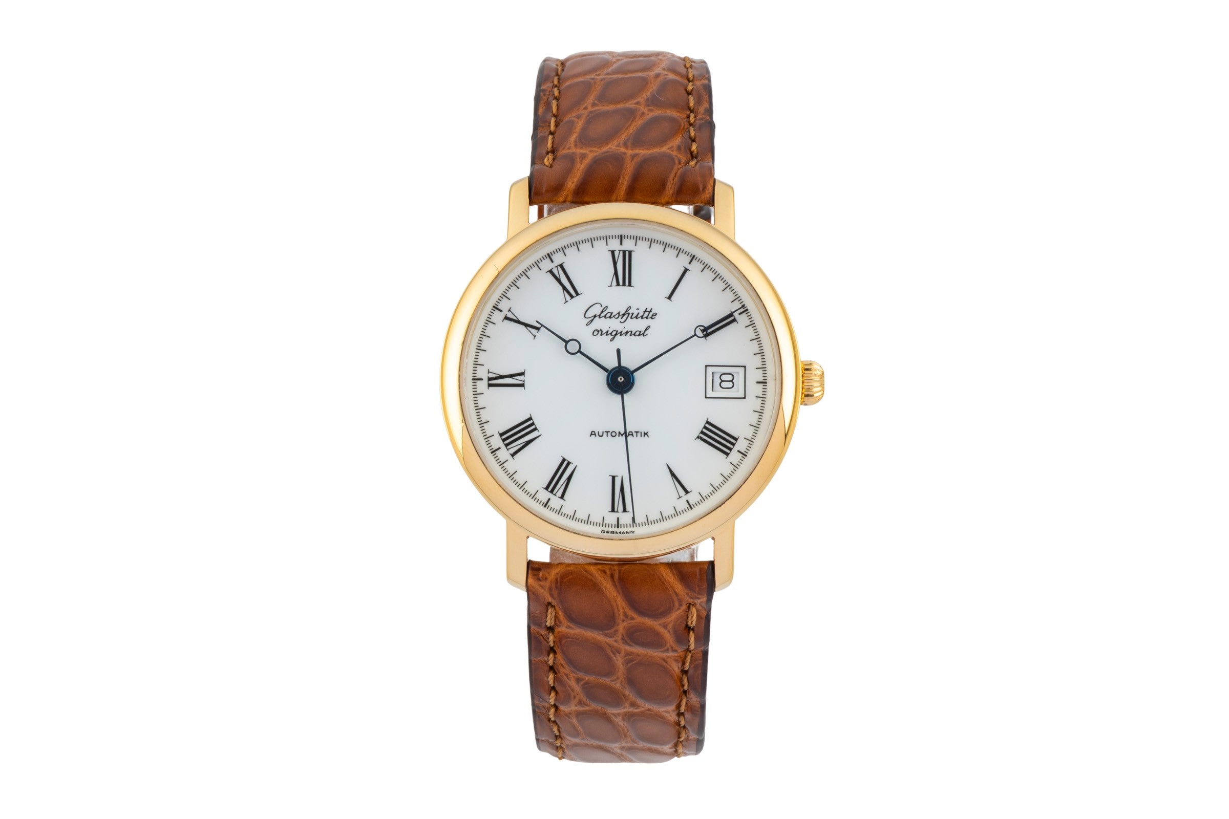 Glashütte laiton doré automatique montre pour hommes 10-31-01-01-04  [2602344]