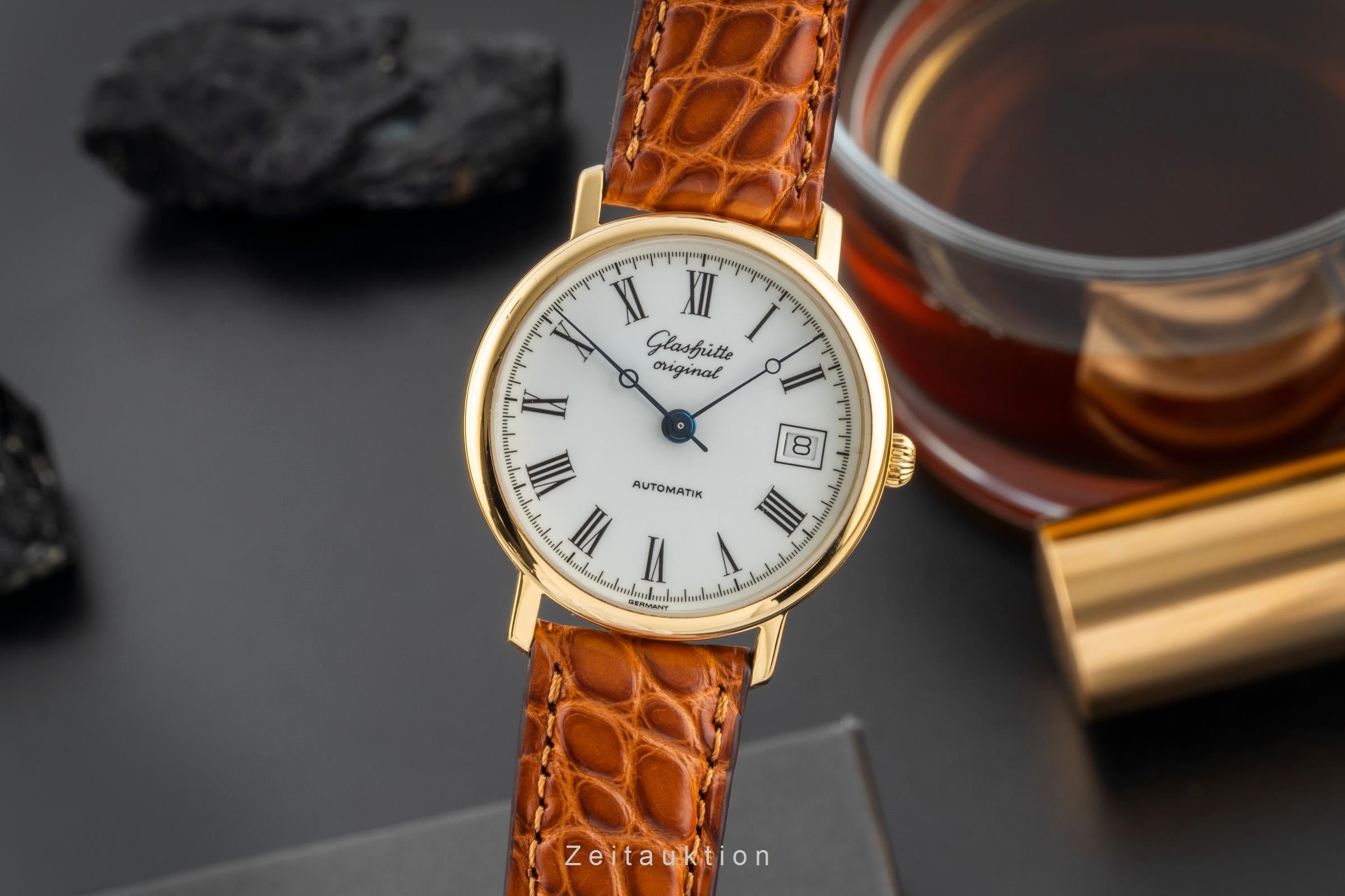 Glashütte Messing vergoldet Automatik Herrenuhr Ref. 10-31-01-01-04  [2602344]
