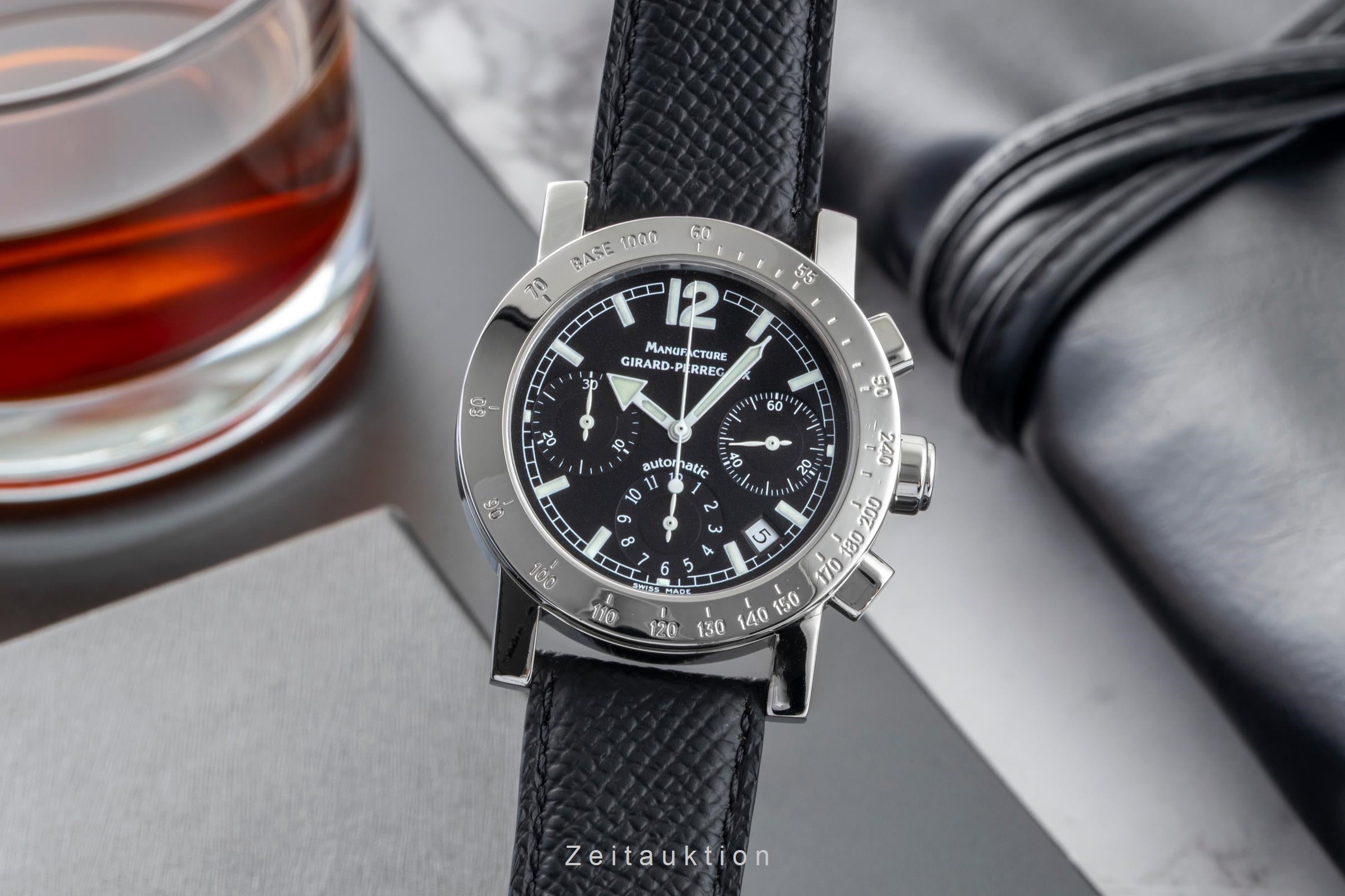 Girard Perregaux 7000 cronógrafo acero automático reloj para caballeros 7030  [2602345]