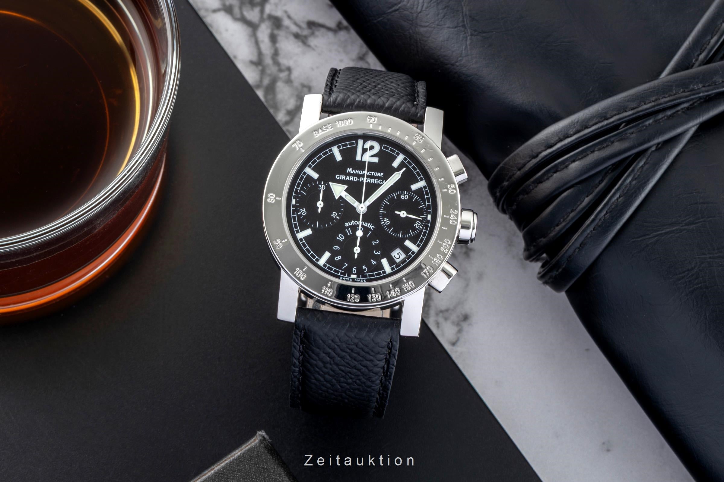 Girard Perregaux 7000 cronógrafo acero automático reloj para caballeros 7030  [2602345]