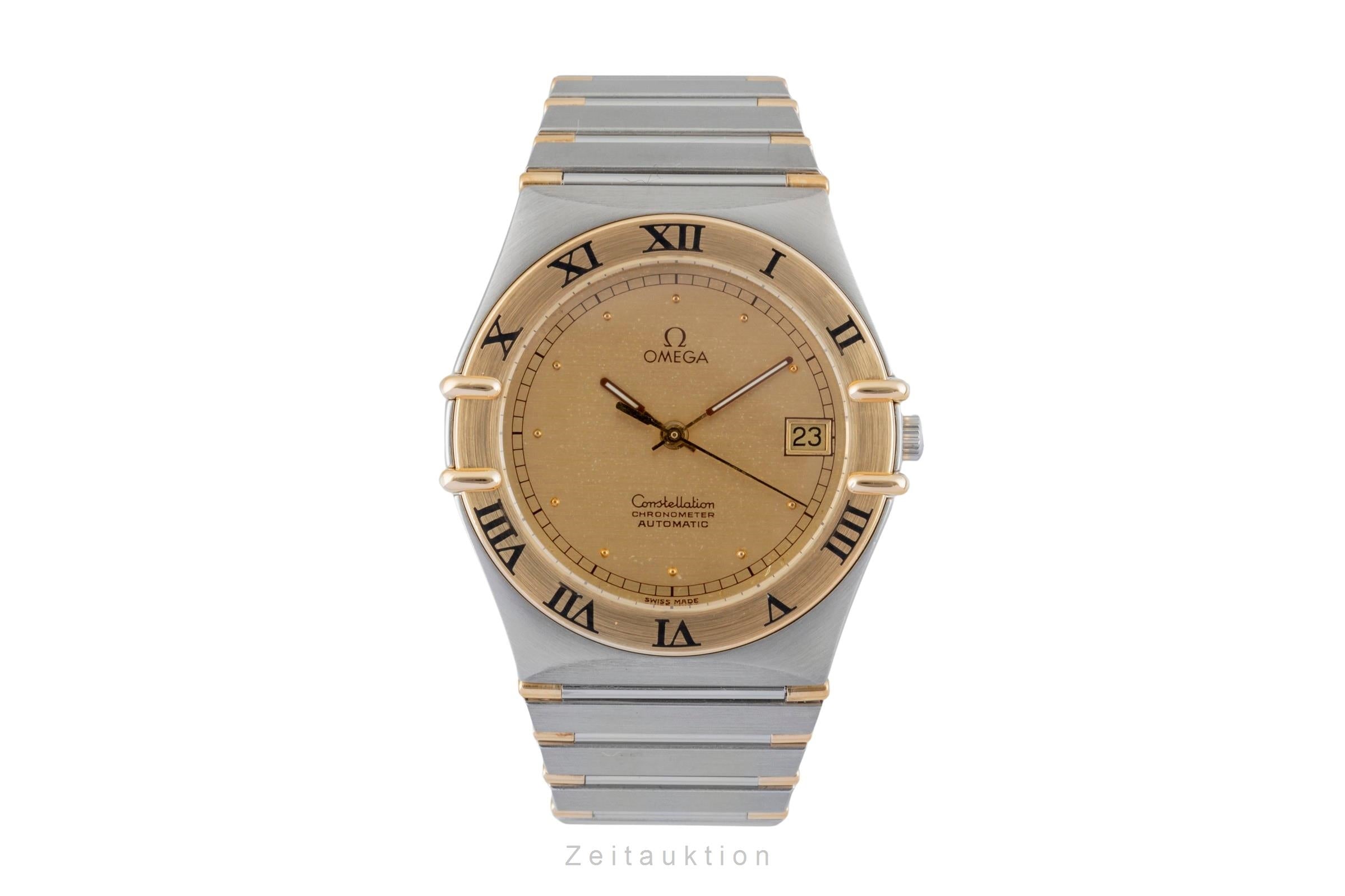 Omega Constellation acier / or  automatique montre pour hommes 368.1075  [2602349]