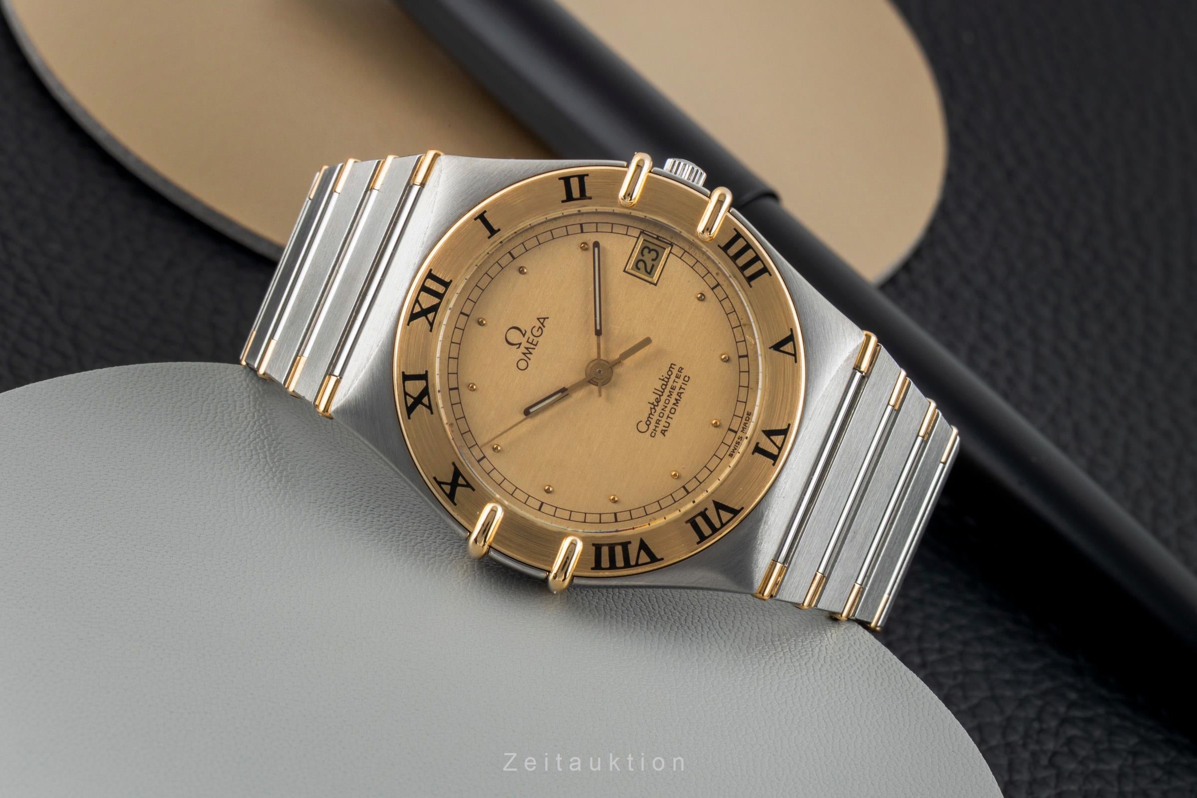 Omega Constellation acier / or  automatique montre pour hommes 368.1075  [2602349]