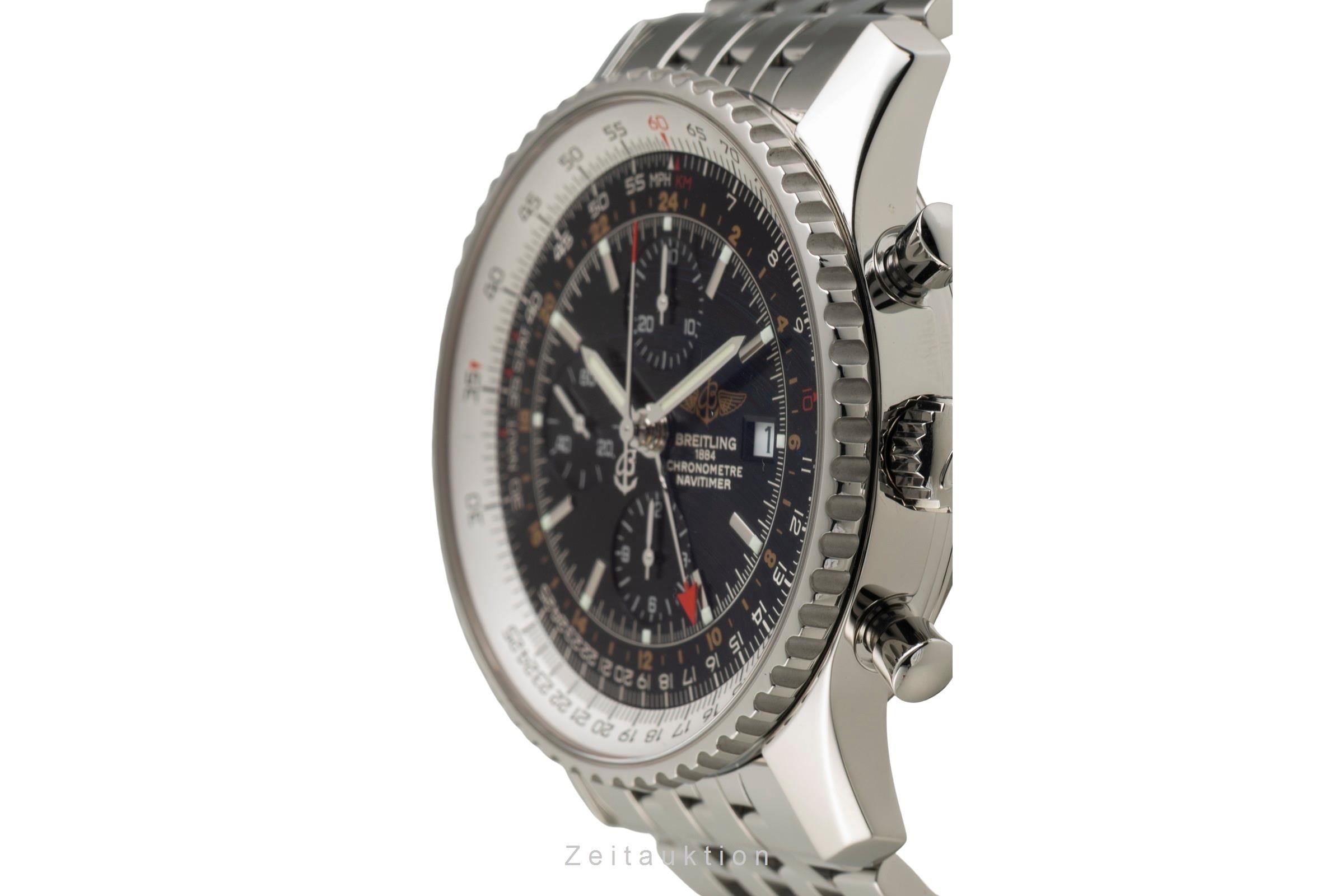 Breitling Navitimer World chronograph steel automatic men's watch A24322  [2602350]