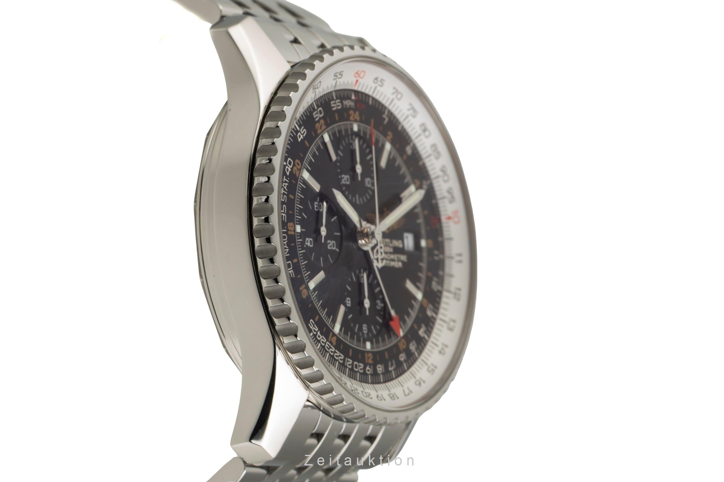 Breitling Navitimer World chronograph steel automatic men's watch A24322  [2602350]