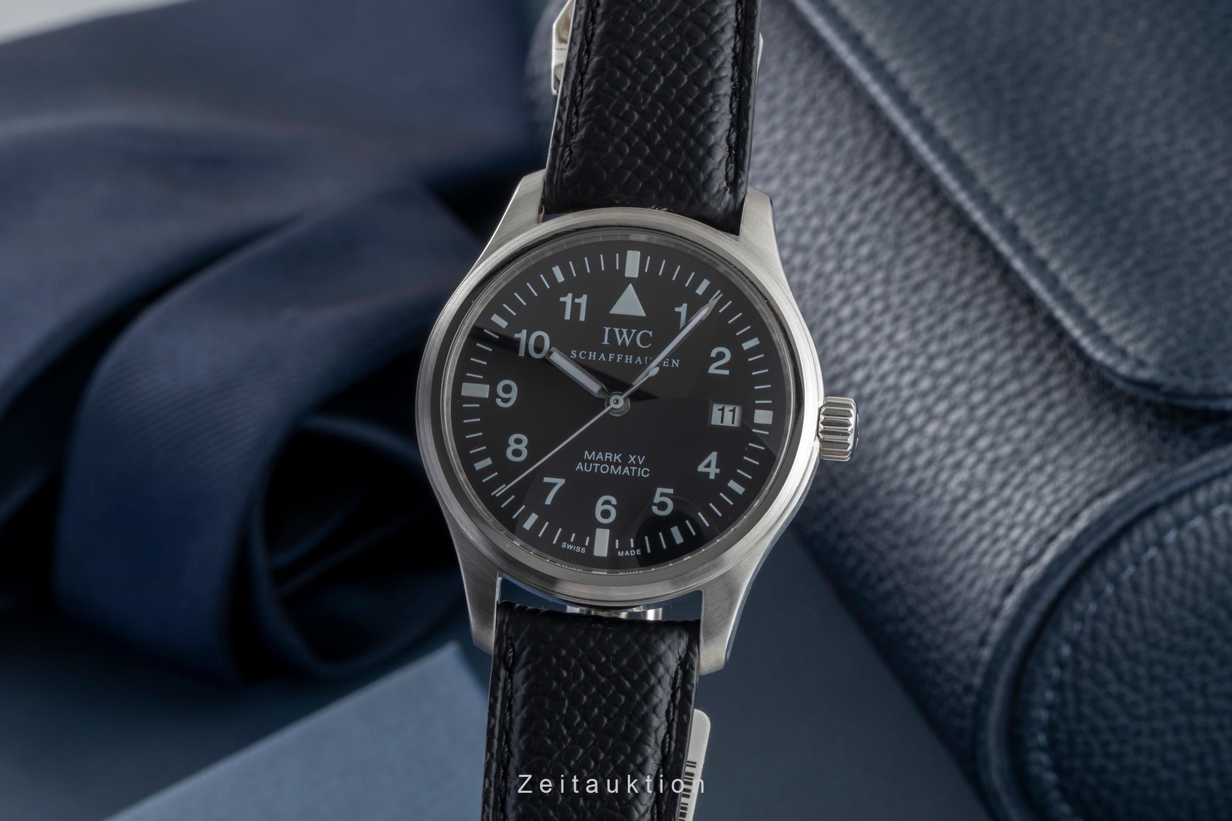 IWC Fliegeruhr Mark XV Edelstahl Automatik Herrenuhr Ref. IW325301 B&P 2002 [2602352]
