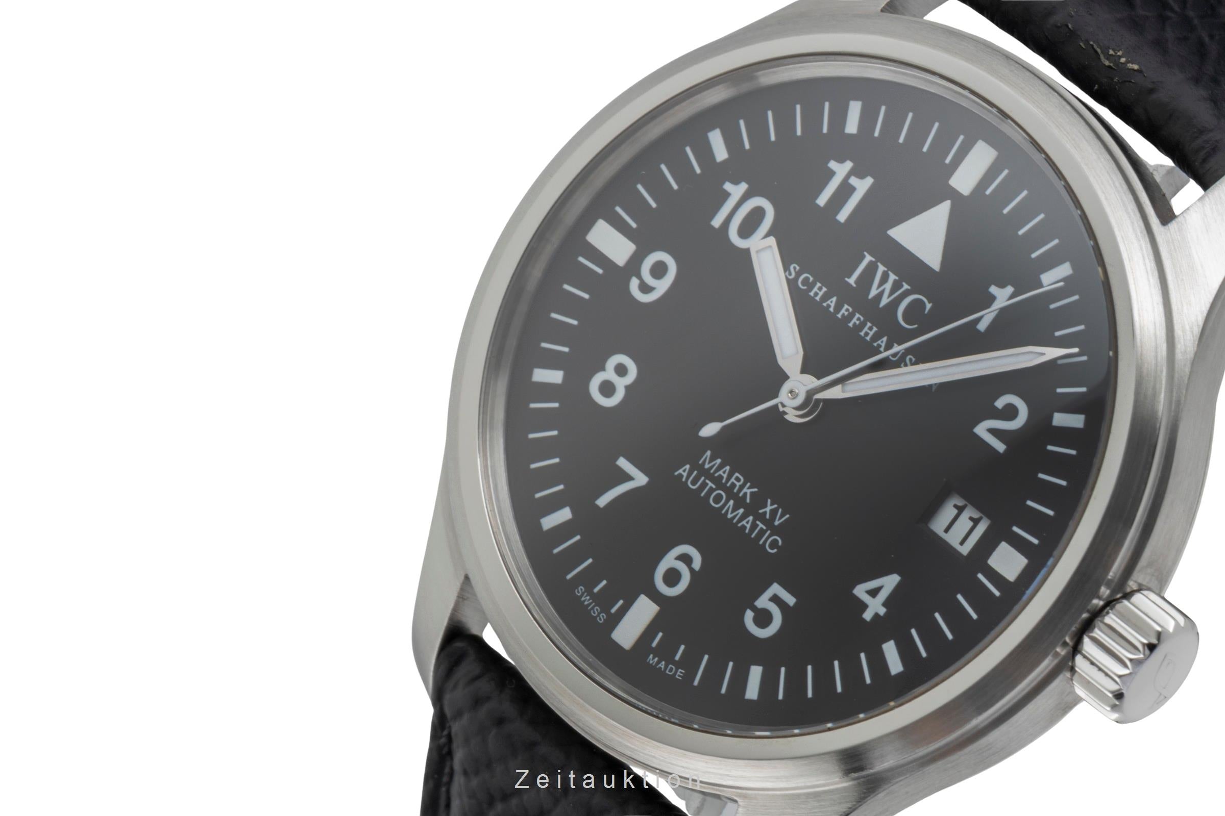 IWC Fliegeruhr Mark XV Edelstahl Automatik Herrenuhr Ref. IW325301 B&P 2002 [2602352]