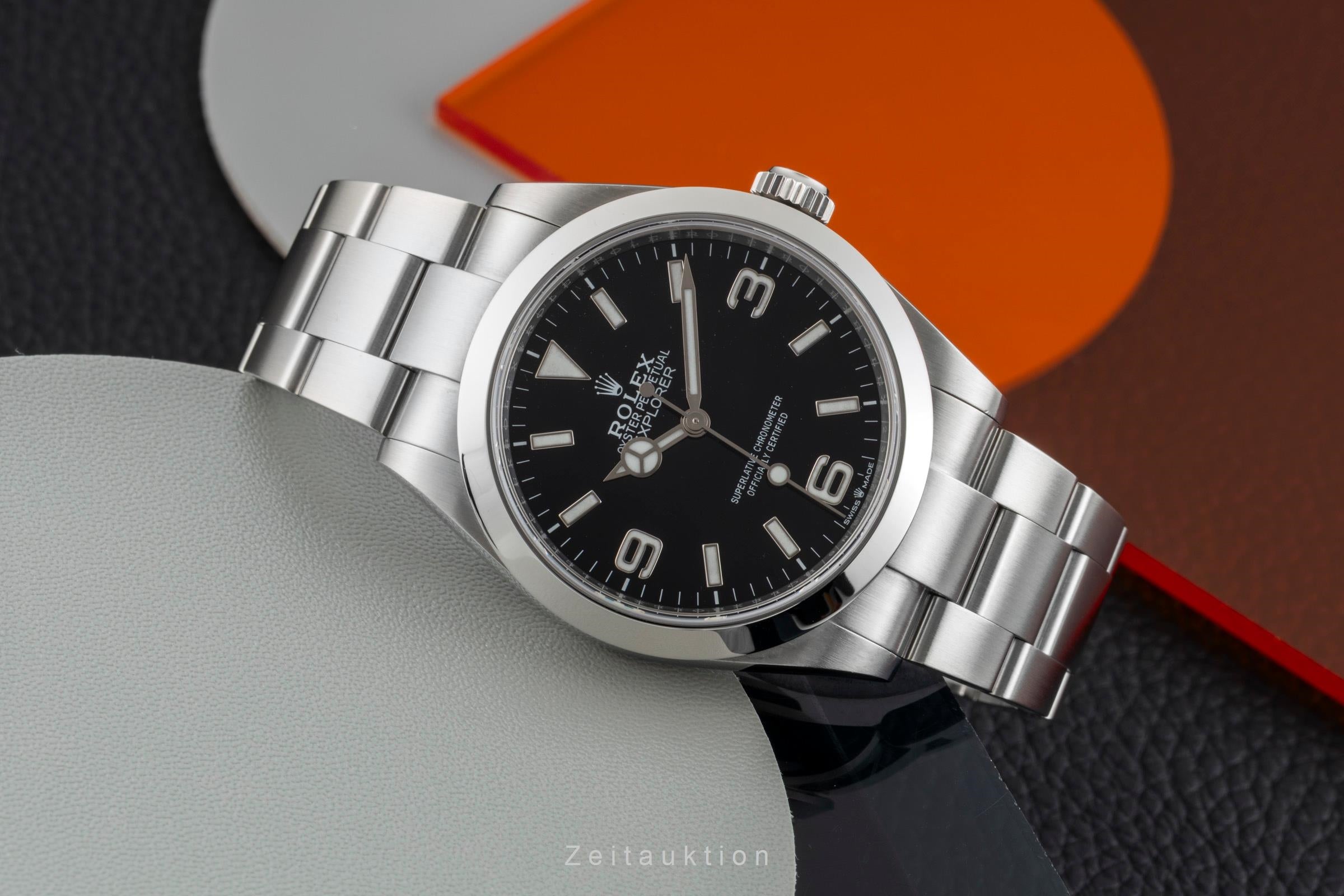 Rolex Explorer steel automatic men's watch 224270  [2602353]