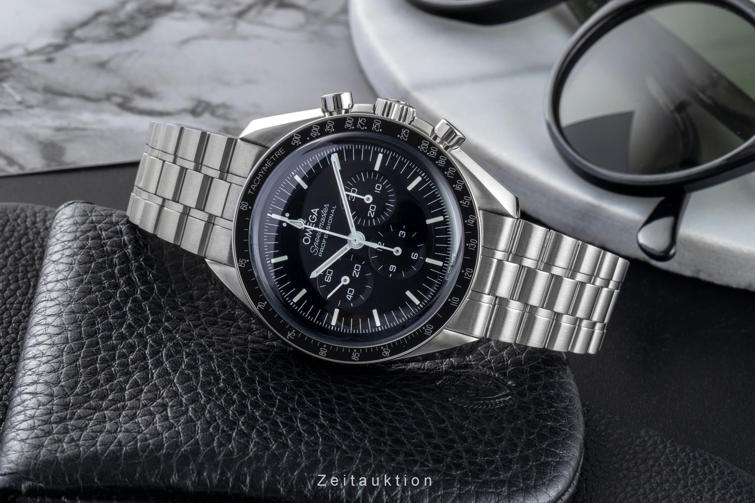 Omega Speedmaster Moonwatch cronógrafo acero cuerda manual reloj para caballeros 310.30.42.50.01.001 LP: 7600EUR  [2602354]