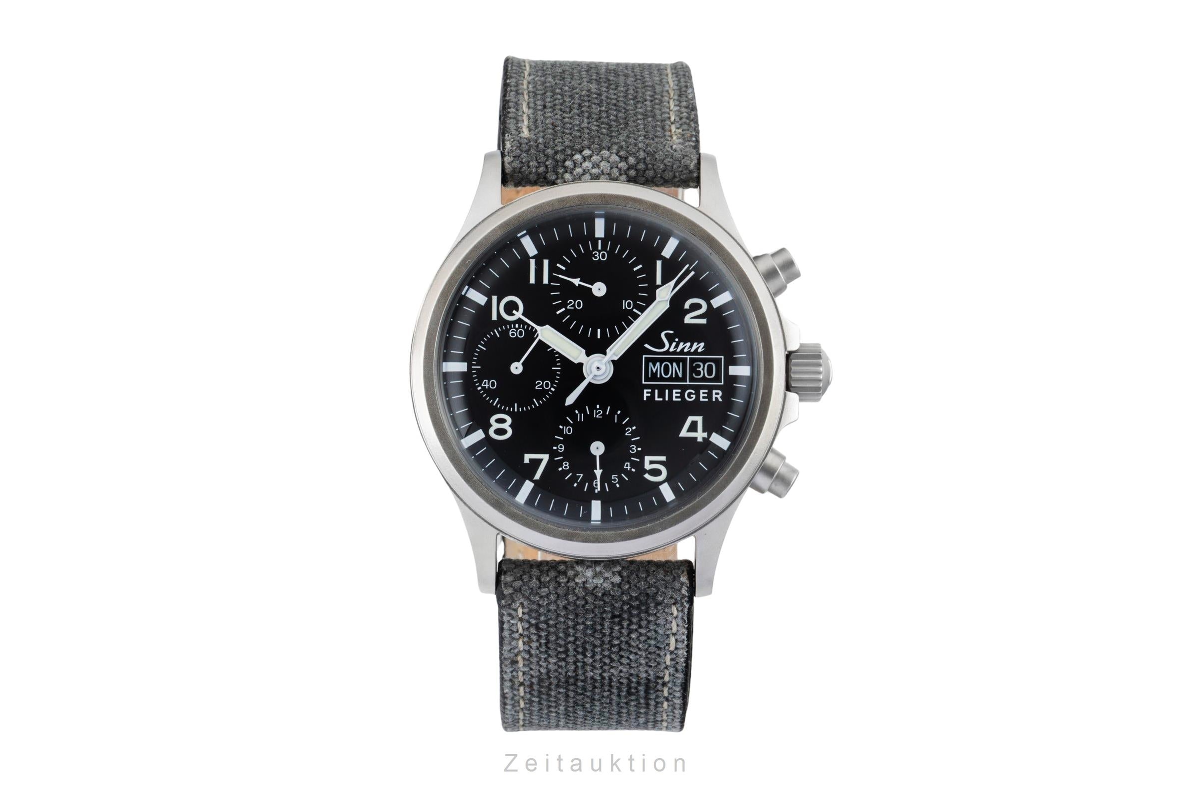 Sinn 356 chronographe acier automatique montre pour hommes 356.020 LP: 2100EUR  [2602356]